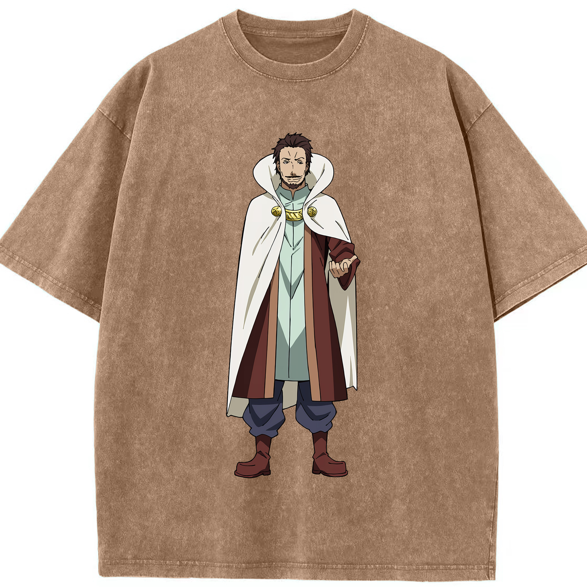 （画像用） 転スラ Regarding Reincarnated to Slime 綿100% ヴィンテージ風 半袖Tシャツ（フロントプリント）