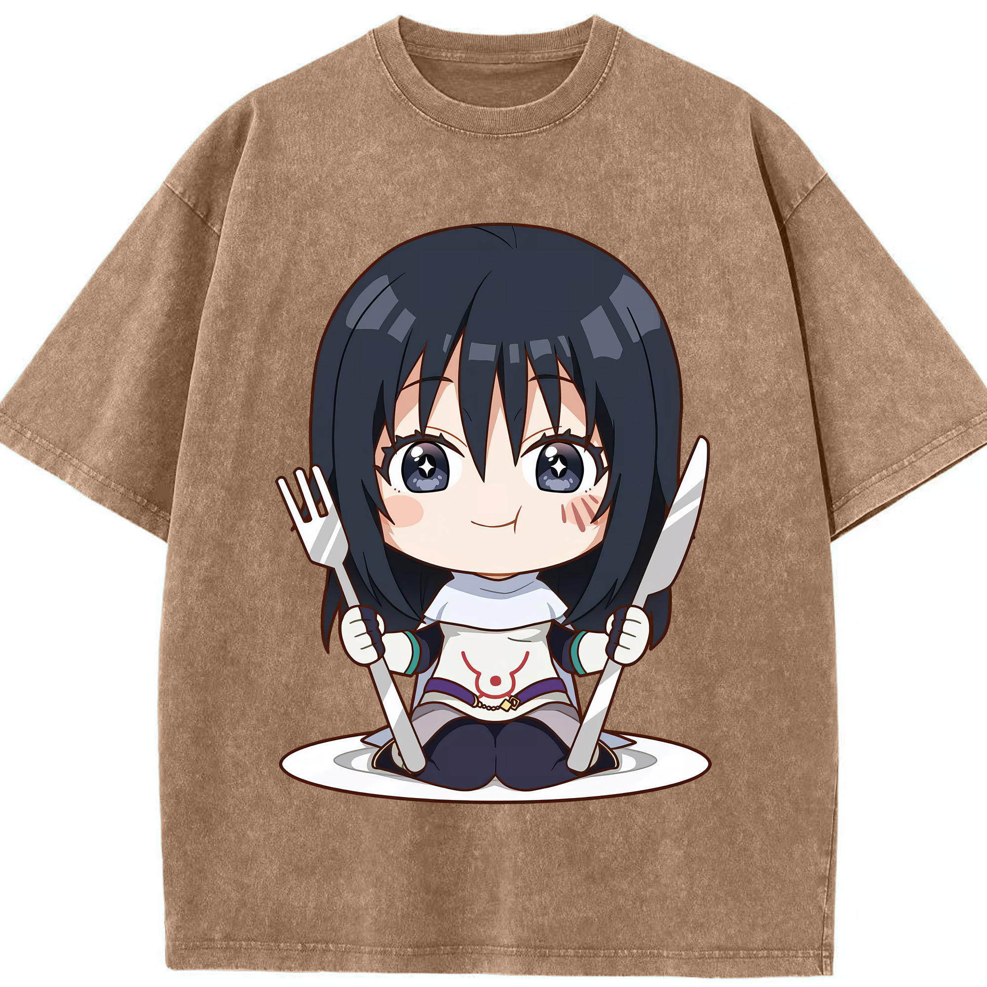 （画像用） 転スラ Regarding Reincarnated to Slime 綿100% ヴィンテージ風 半袖Tシャツ（フロントプリント）