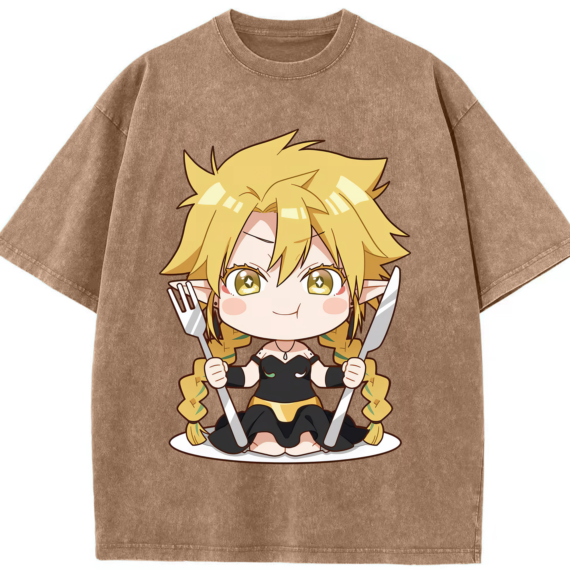 （画像用） 転スラ Regarding Reincarnated to Slime 綿100% ヴィンテージ風 半袖Tシャツ（フロントプリント）