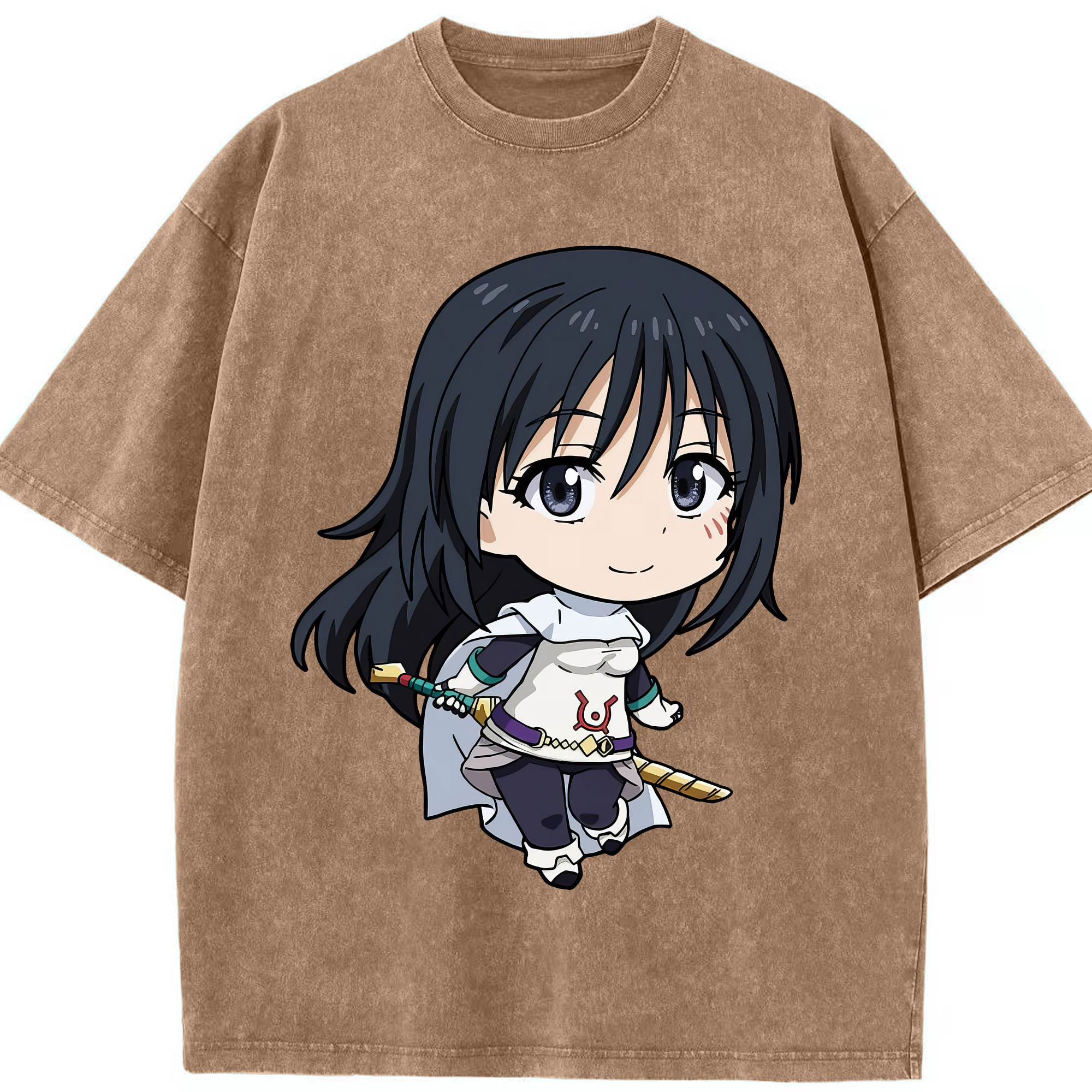 （画像用） 転スラ Regarding Reincarnated to Slime 綿100% ヴィンテージ風 半袖Tシャツ（フロントプリント）