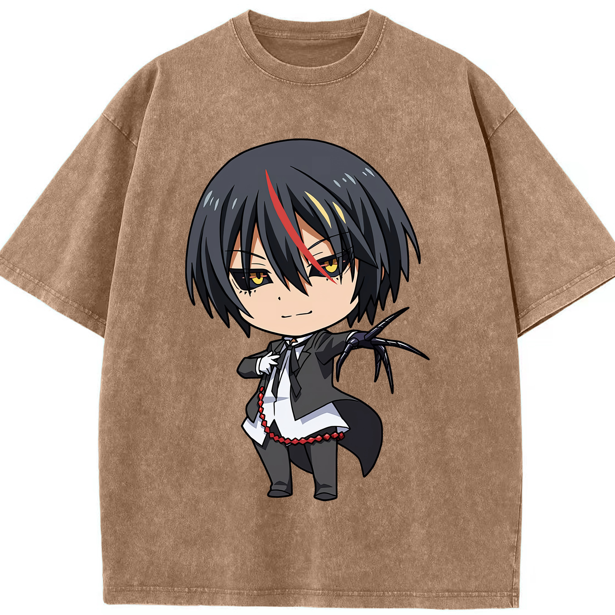 （画像用） 転スラ Regarding Reincarnated to Slime 綿100% ヴィンテージ風 半袖Tシャツ（フロントプリント）