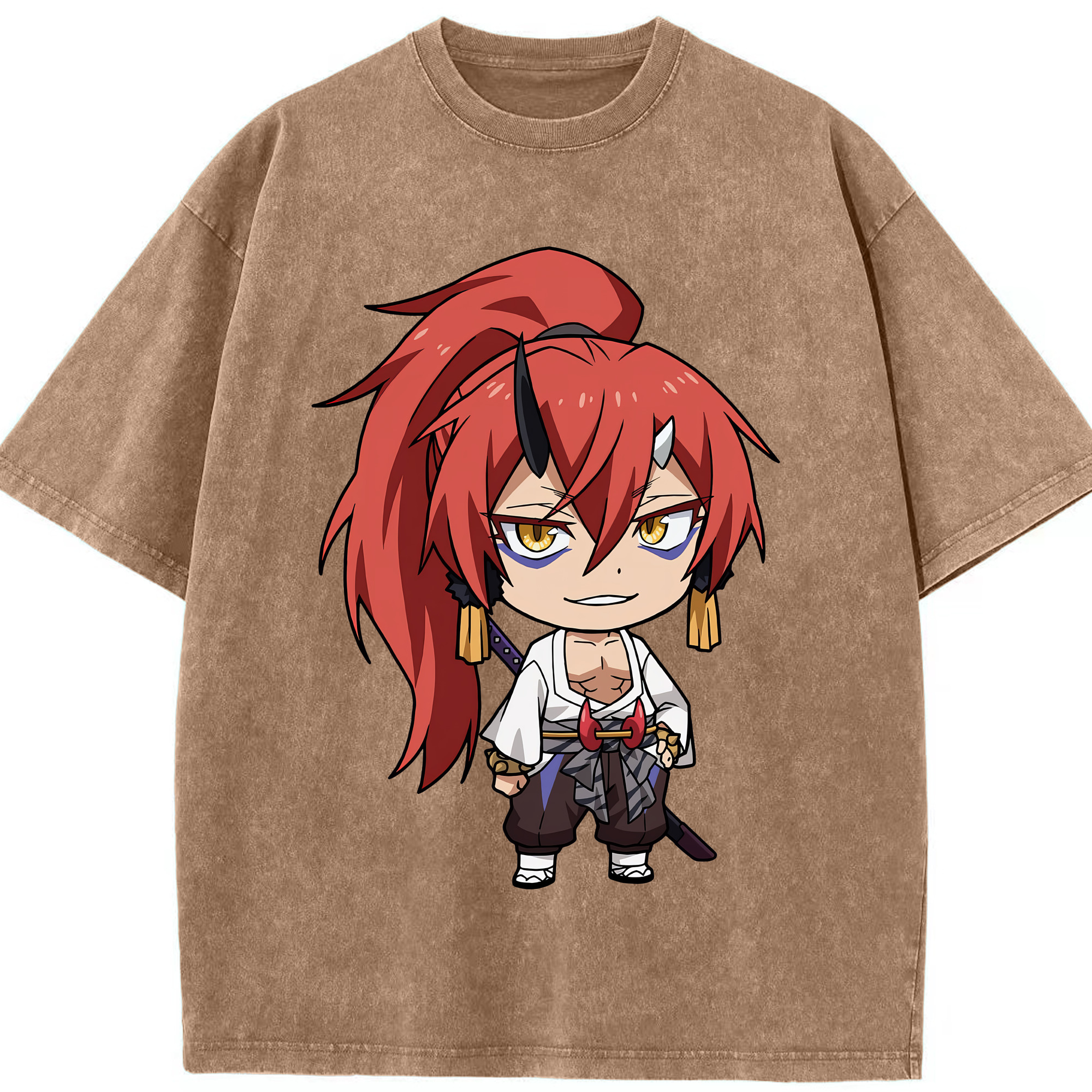 （画像用） 転スラ Regarding Reincarnated to Slime 綿100% ヴィンテージ風 半袖Tシャツ（フロントプリント）