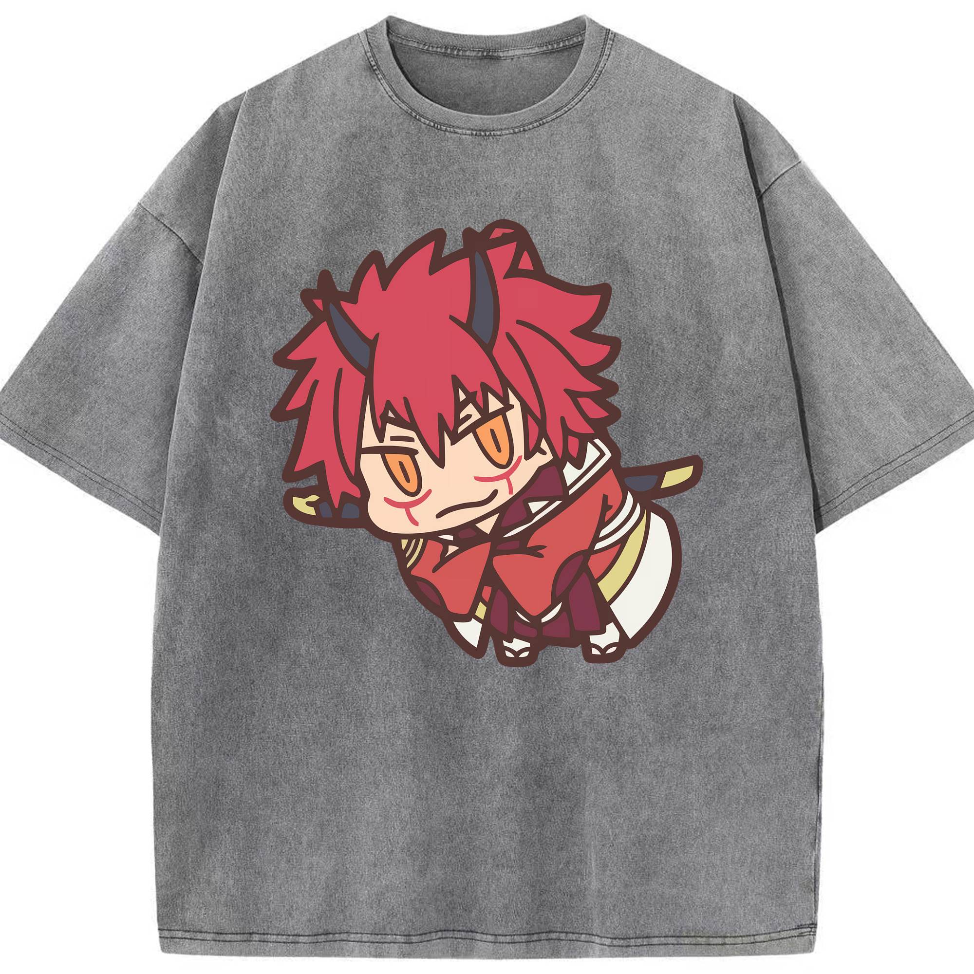 （画像用） 転スラ Regarding Reincarnated to Slime 綿100% ヴィンテージ風 半袖Tシャツ（フロントプリント）