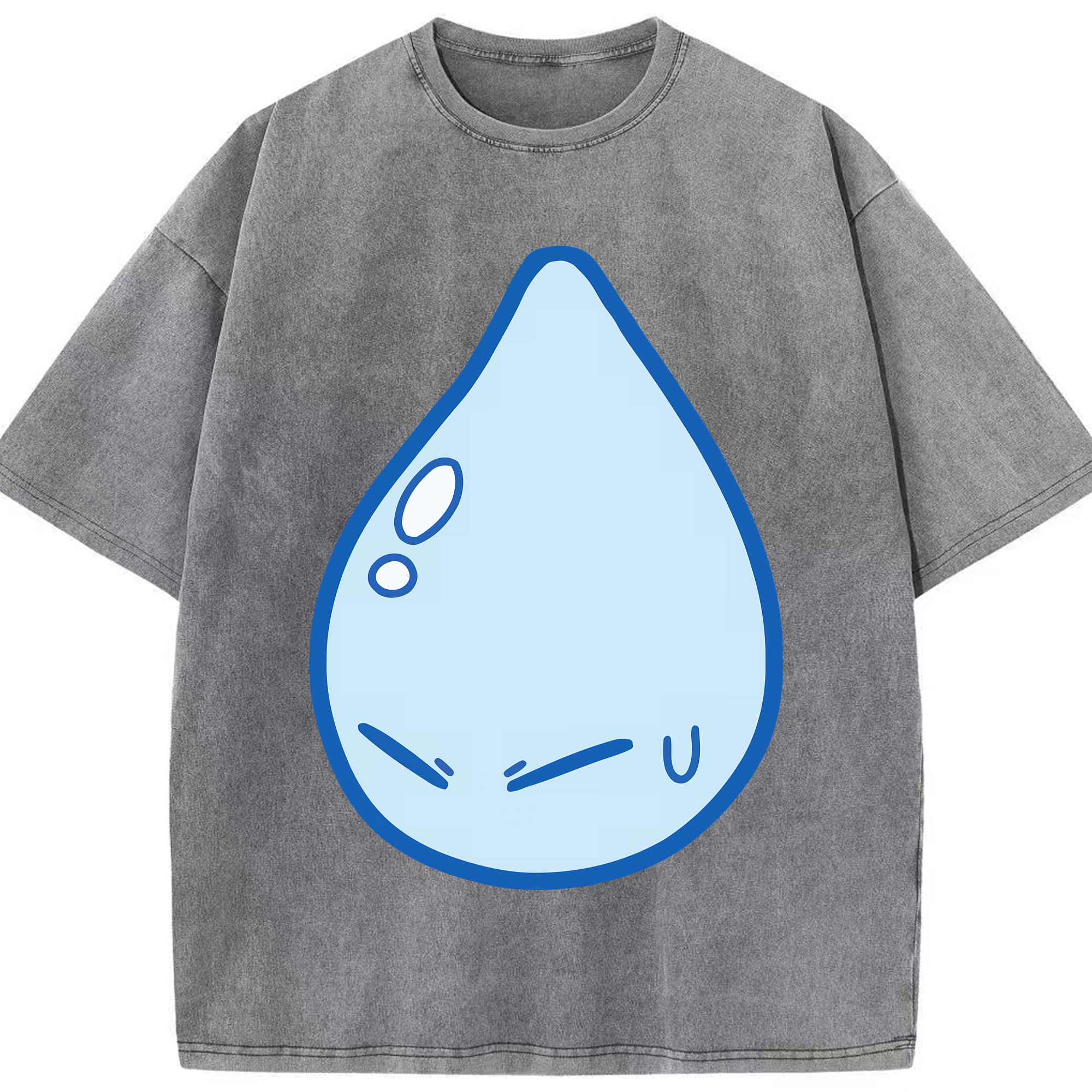 （画像用） 転スラ Regarding Reincarnated to Slime 綿100% ヴィンテージ風 半袖Tシャツ（フロントプリント）