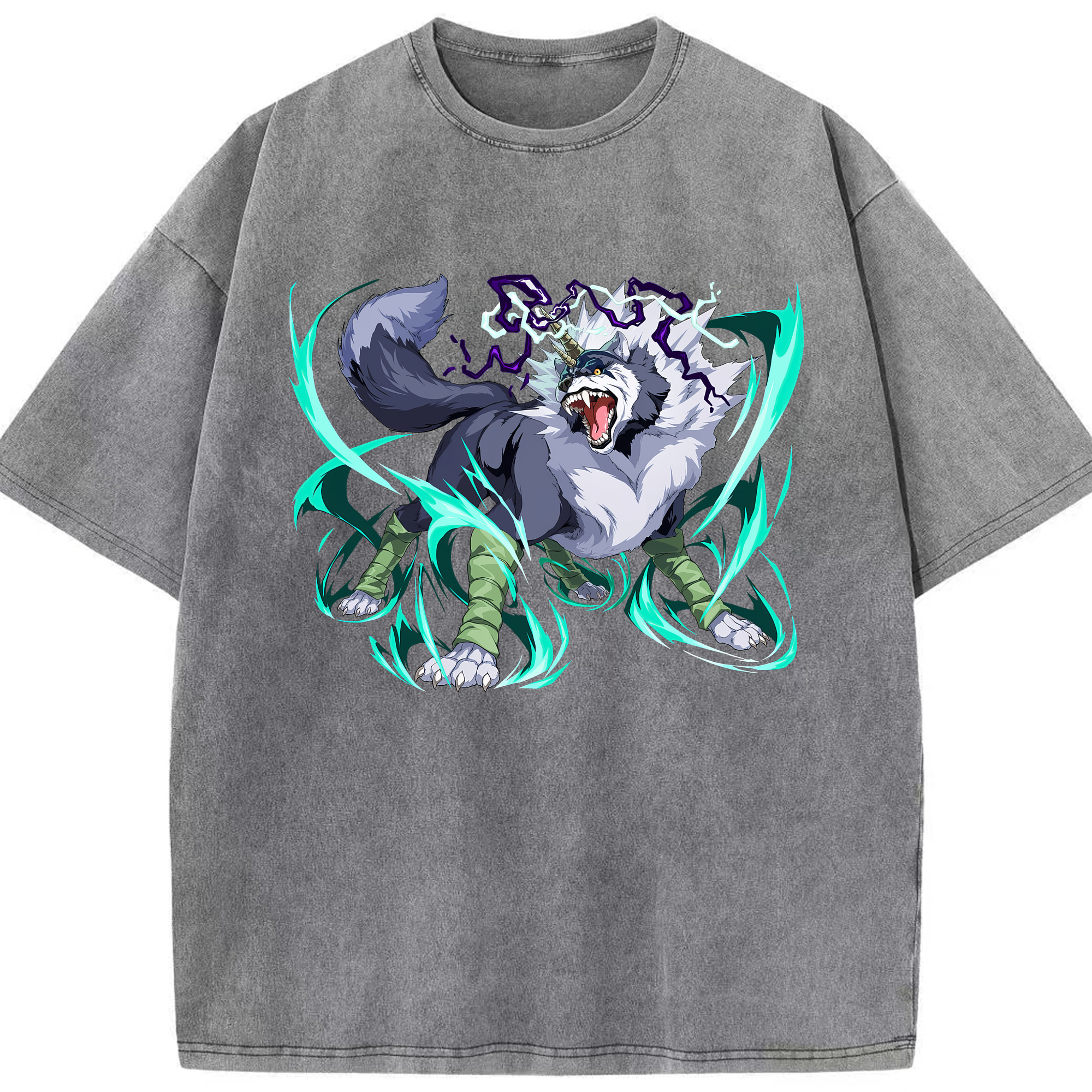 （画像用） 転スラ Regarding Reincarnated to Slime 綿100% ヴィンテージ風 半袖Tシャツ（フロントプリント）