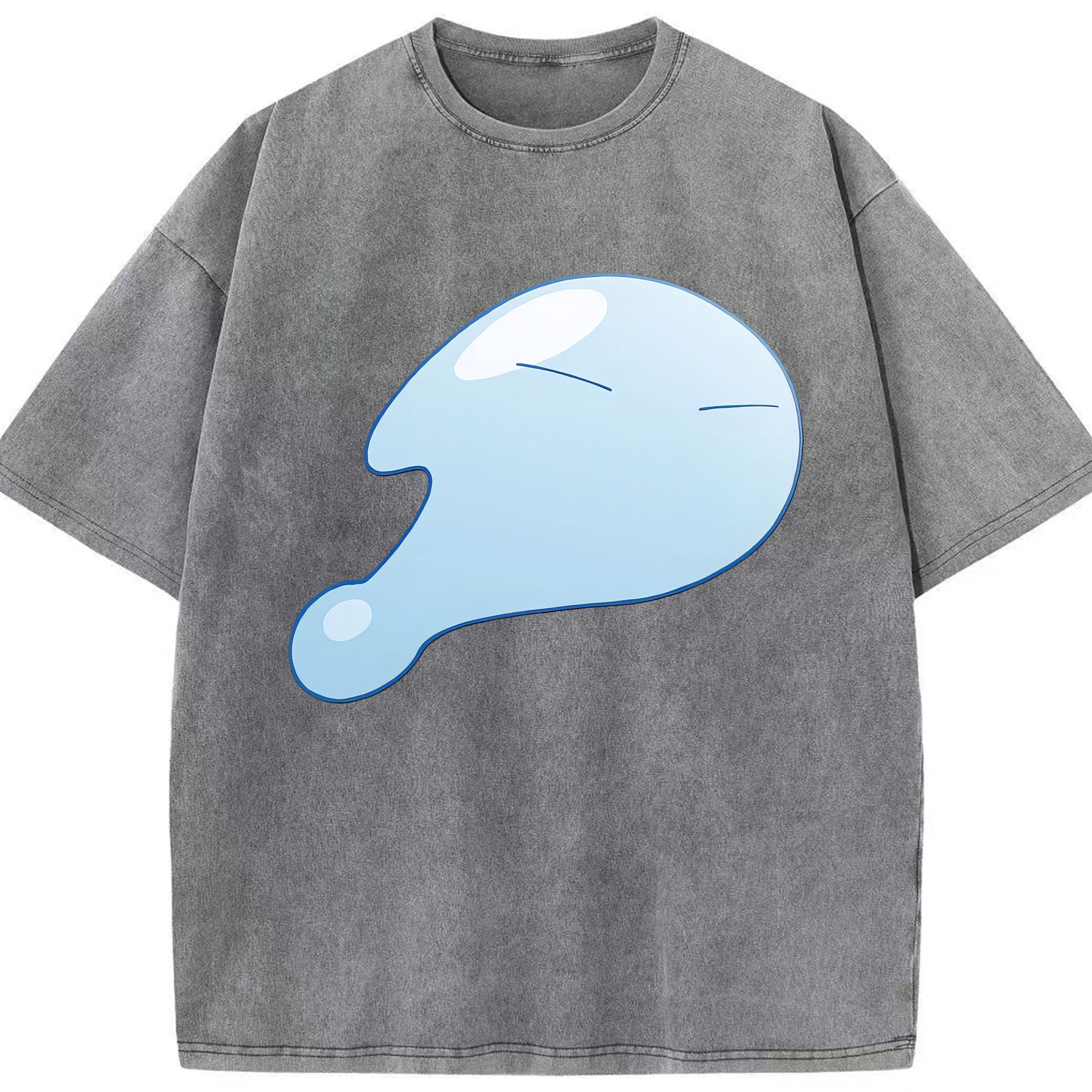 （画像用） 転スラ Regarding Reincarnated to Slime 綿100% ヴィンテージ風 半袖Tシャツ（フロントプリント）