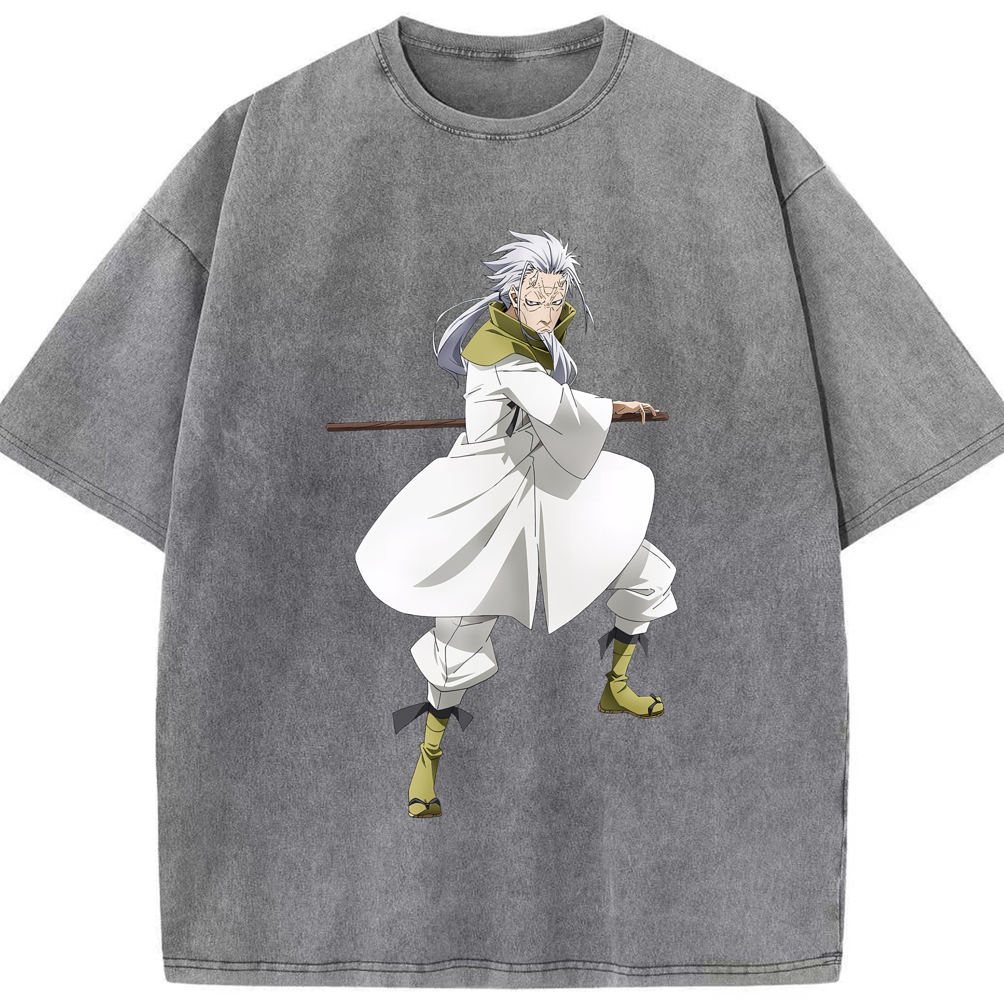 （画像用） 転スラ Regarding Reincarnated to Slime 綿100% ヴィンテージ風 半袖Tシャツ（フロントプリント）