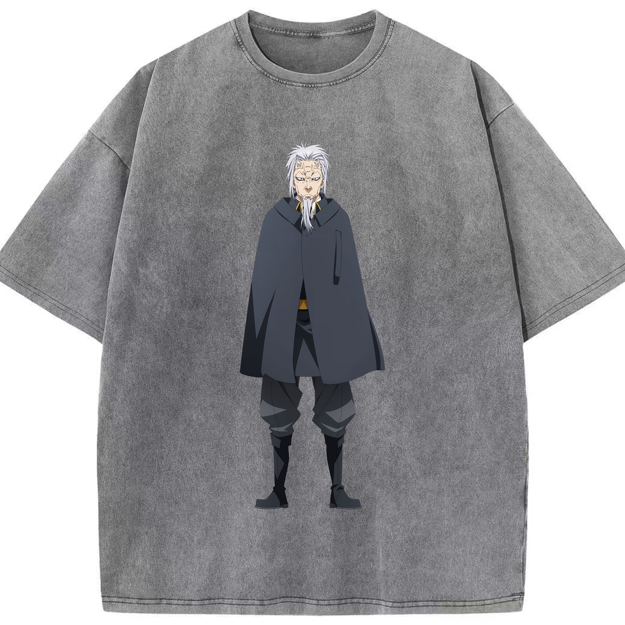 （画像用） 転スラ Regarding Reincarnated to Slime 綿100% ヴィンテージ風 半袖Tシャツ（フロントプリント）