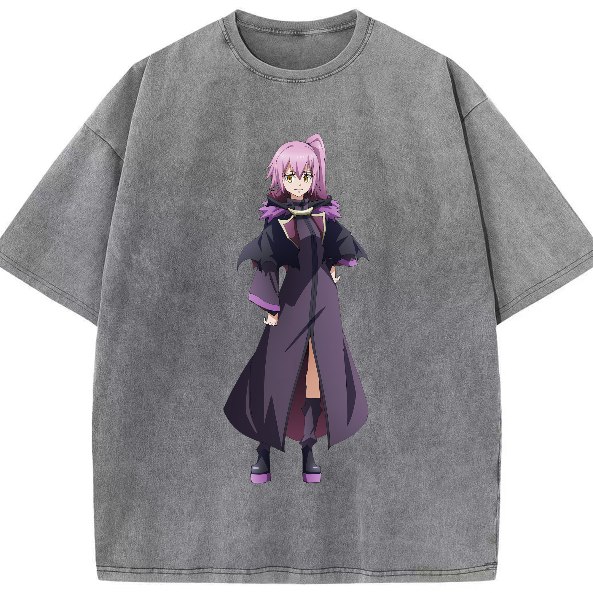 （画像用） 転スラ Regarding Reincarnated to Slime 綿100% ヴィンテージ風 半袖Tシャツ（フロントプリント）