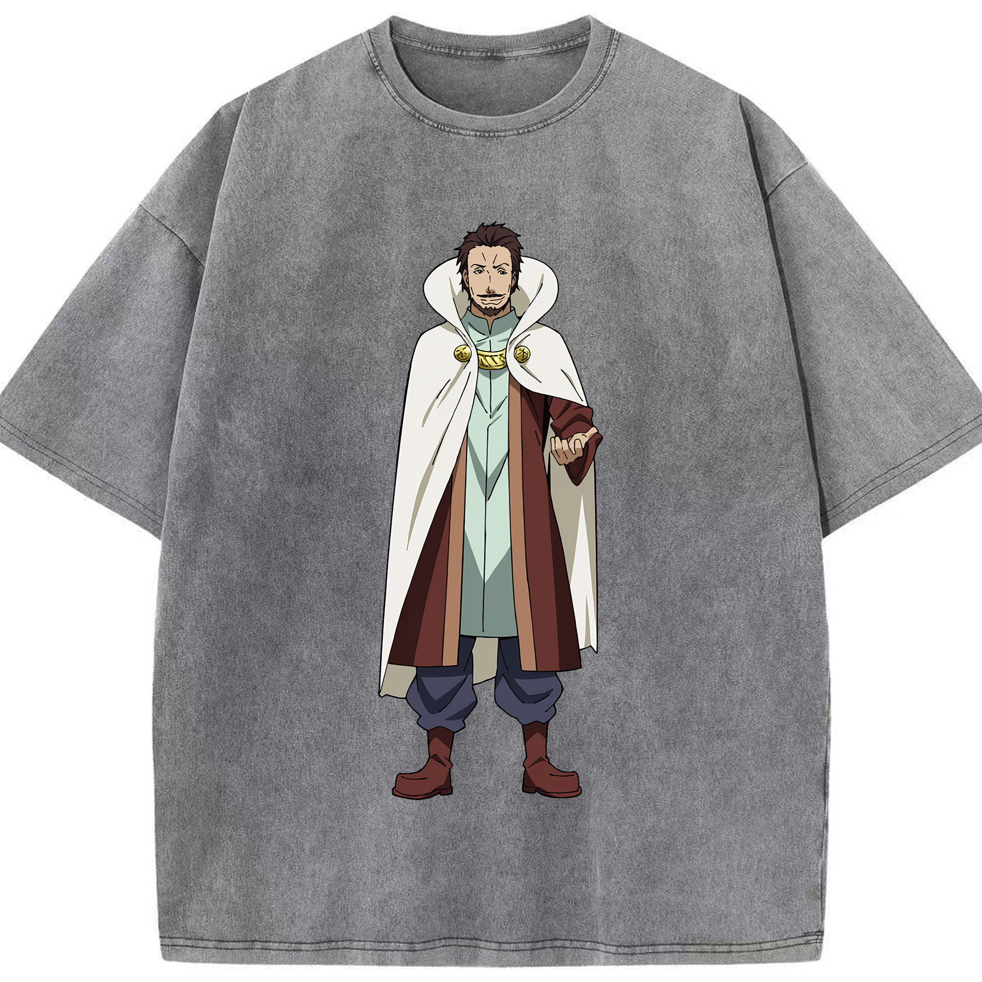 （画像用） 転スラ Regarding Reincarnated to Slime 綿100% ヴィンテージ風 半袖Tシャツ（フロントプリント）