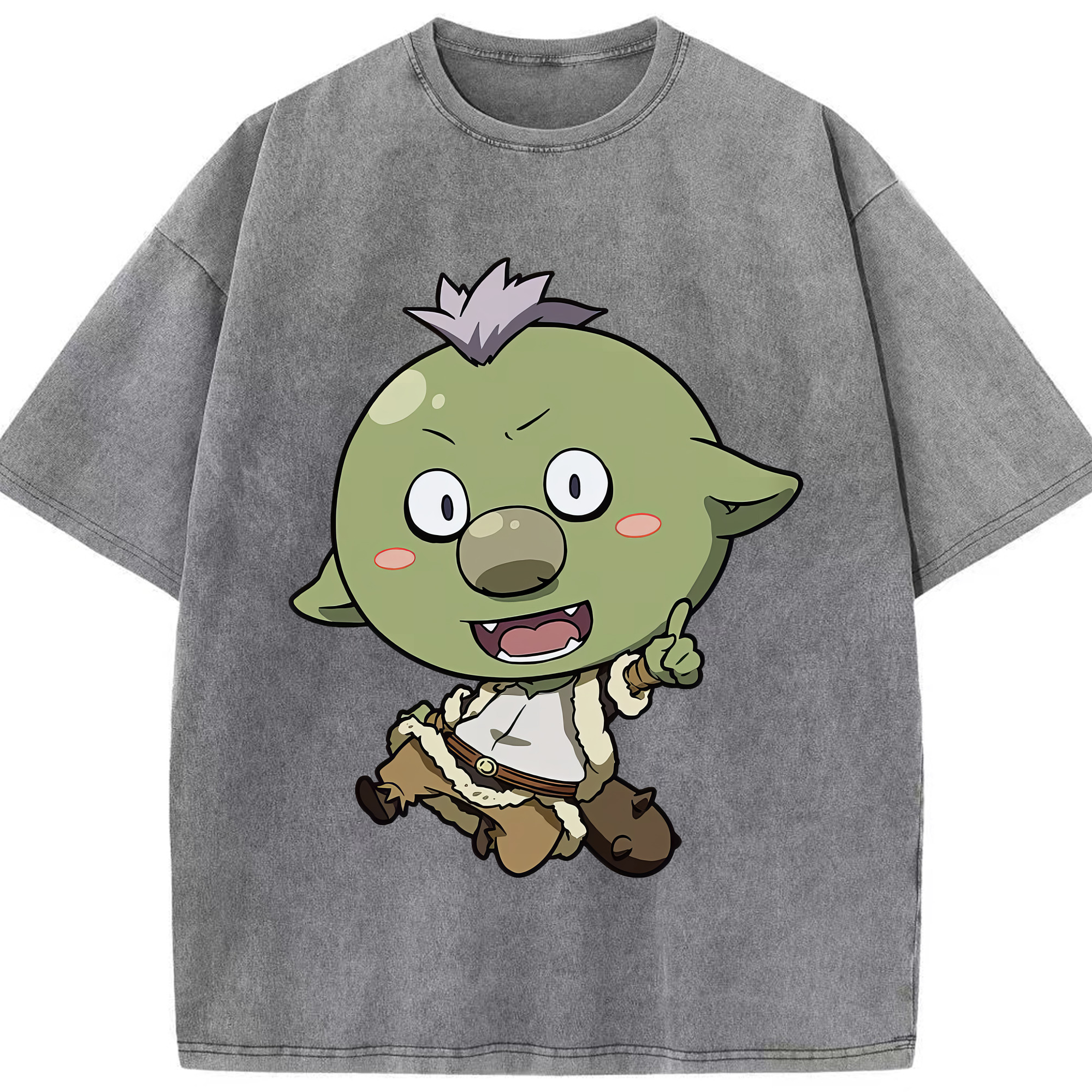 （画像用） 転スラ Regarding Reincarnated to Slime 綿100% ヴィンテージ風 半袖Tシャツ（フロントプリント）