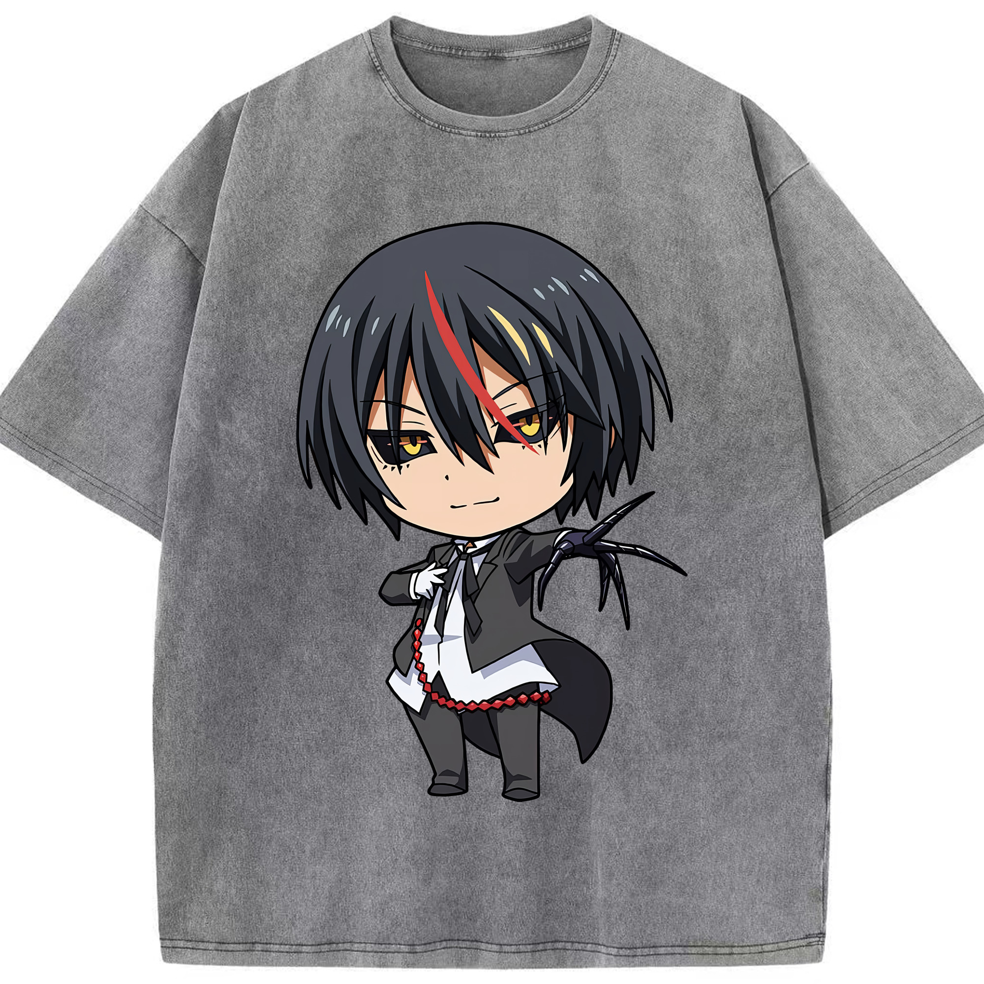 （画像用） 転スラ Regarding Reincarnated to Slime 綿100% ヴィンテージ風 半袖Tシャツ（フロントプリント）