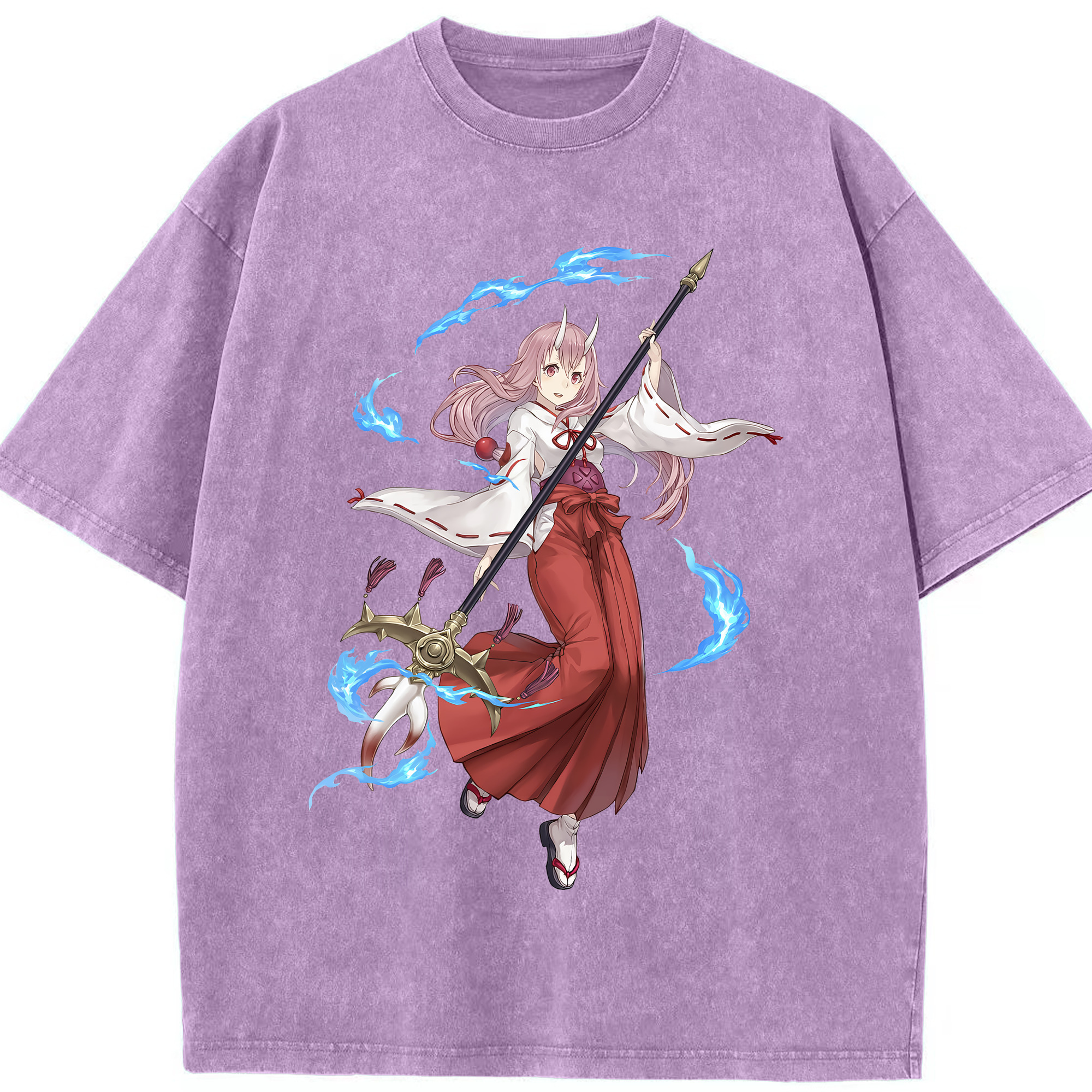 （画像用） 転スラ Regarding Reincarnated to Slime 綿100% ヴィンテージ風 半袖Tシャツ（フロントプリント）