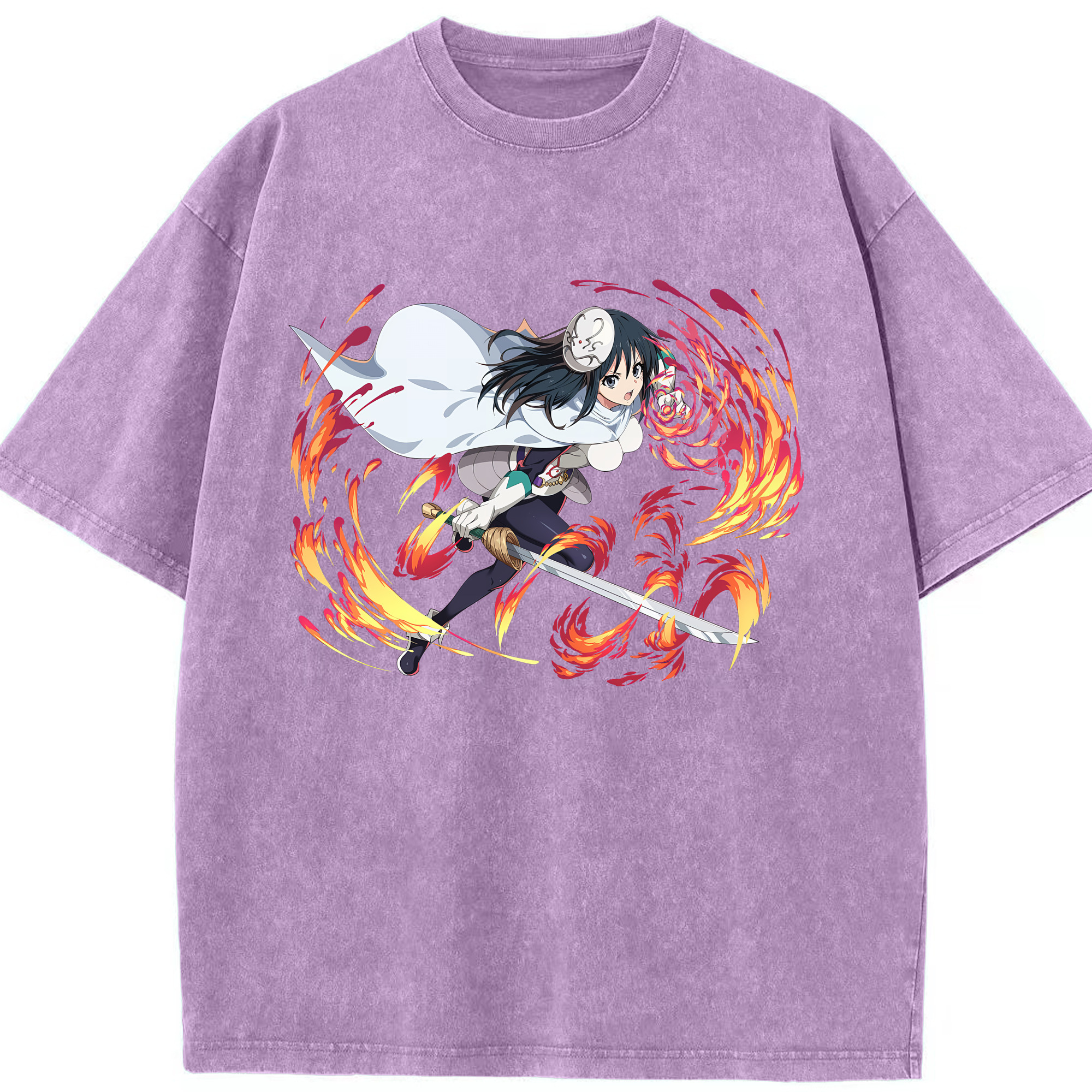 （画像用） 転スラ Regarding Reincarnated to Slime 綿100% ヴィンテージ風 半袖Tシャツ（フロントプリント）