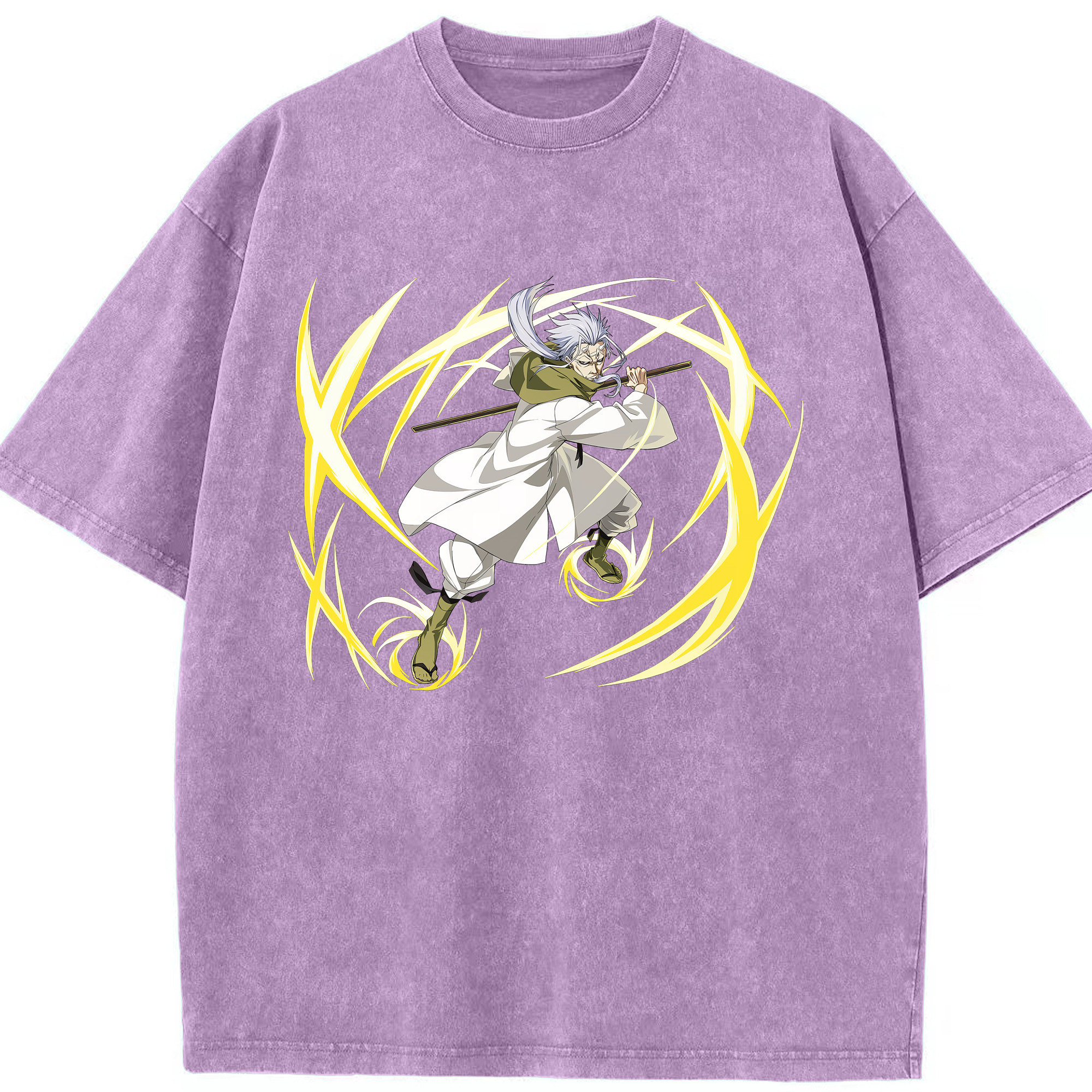 （画像用） 転スラ Regarding Reincarnated to Slime 綿100% ヴィンテージ風 半袖Tシャツ（フロントプリント）