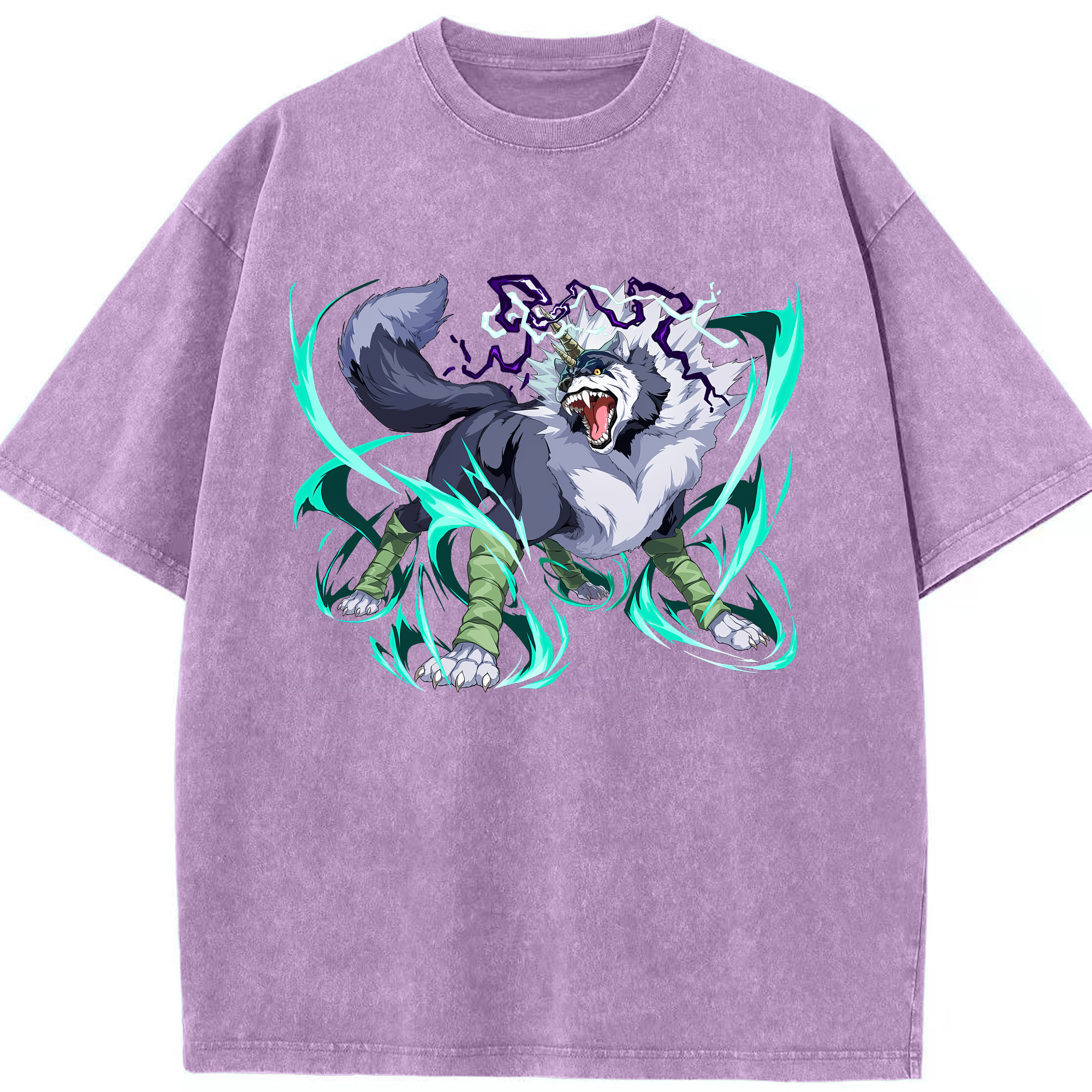 （画像用） 転スラ Regarding Reincarnated to Slime 綿100% ヴィンテージ風 半袖Tシャツ（フロントプリント）