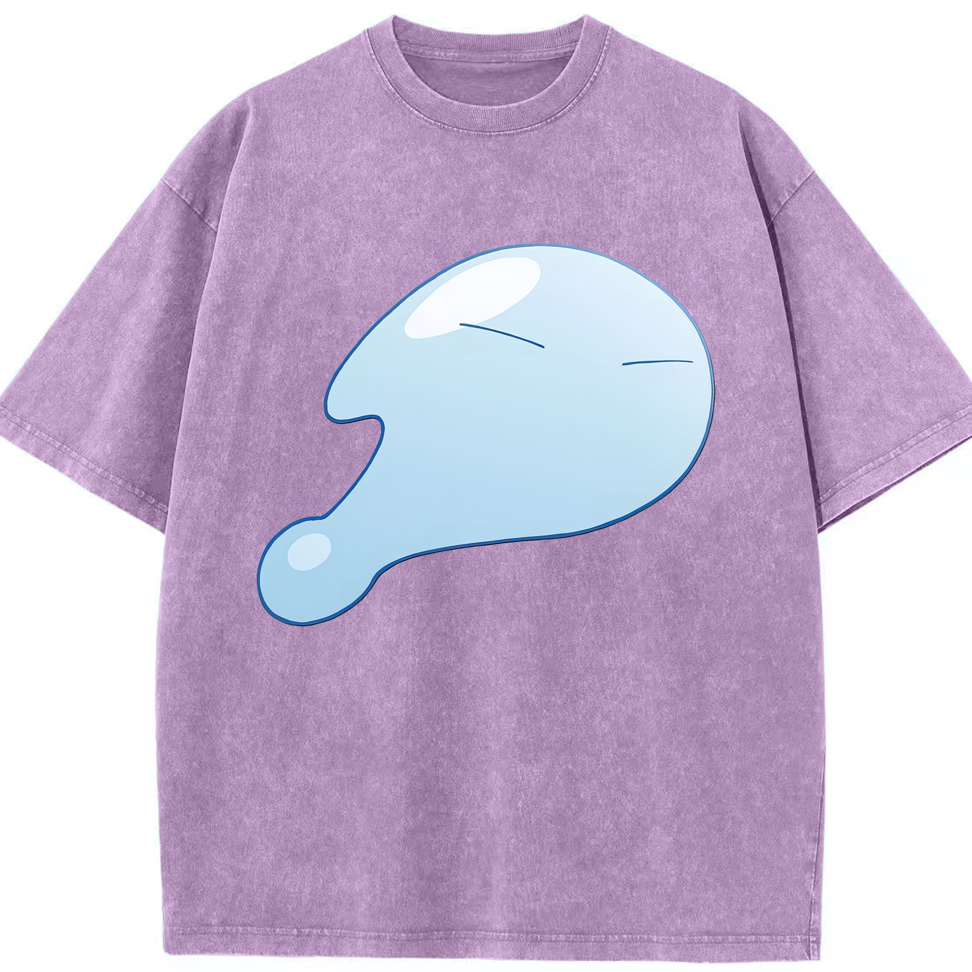 （画像用） 転スラ Regarding Reincarnated to Slime 綿100% ヴィンテージ風 半袖Tシャツ（フロントプリント）