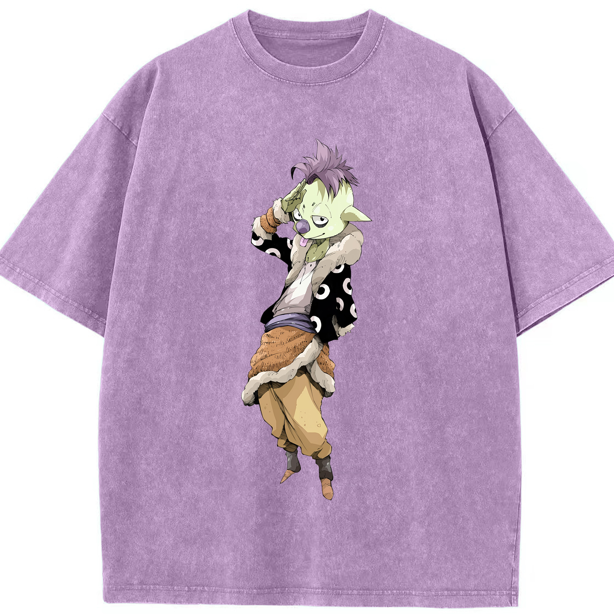 （画像用） 転スラ Regarding Reincarnated to Slime 綿100% ヴィンテージ風 半袖Tシャツ（フロントプリント）
