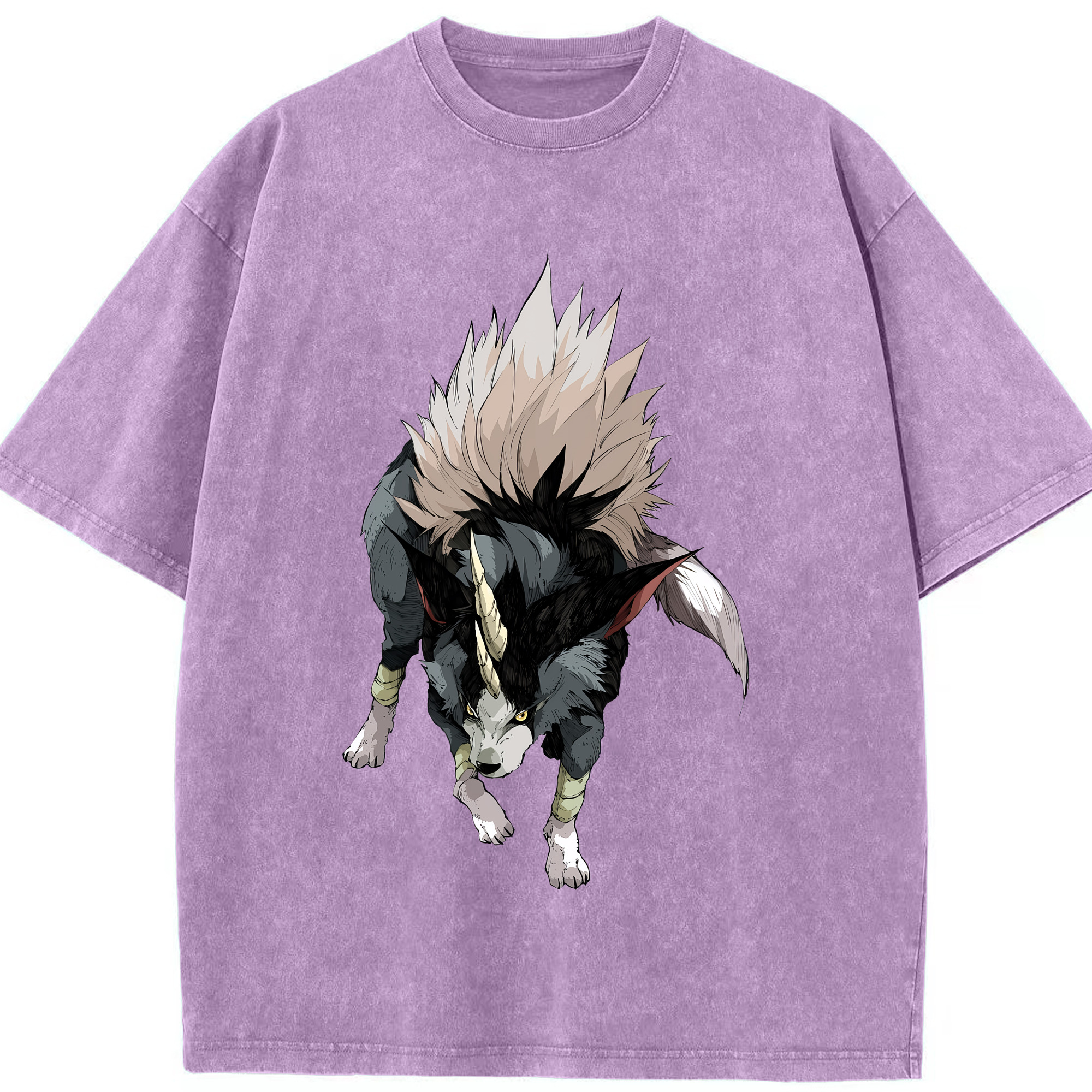 （画像用） 転スラ Regarding Reincarnated to Slime 綿100% ヴィンテージ風 半袖Tシャツ（フロントプリント）
