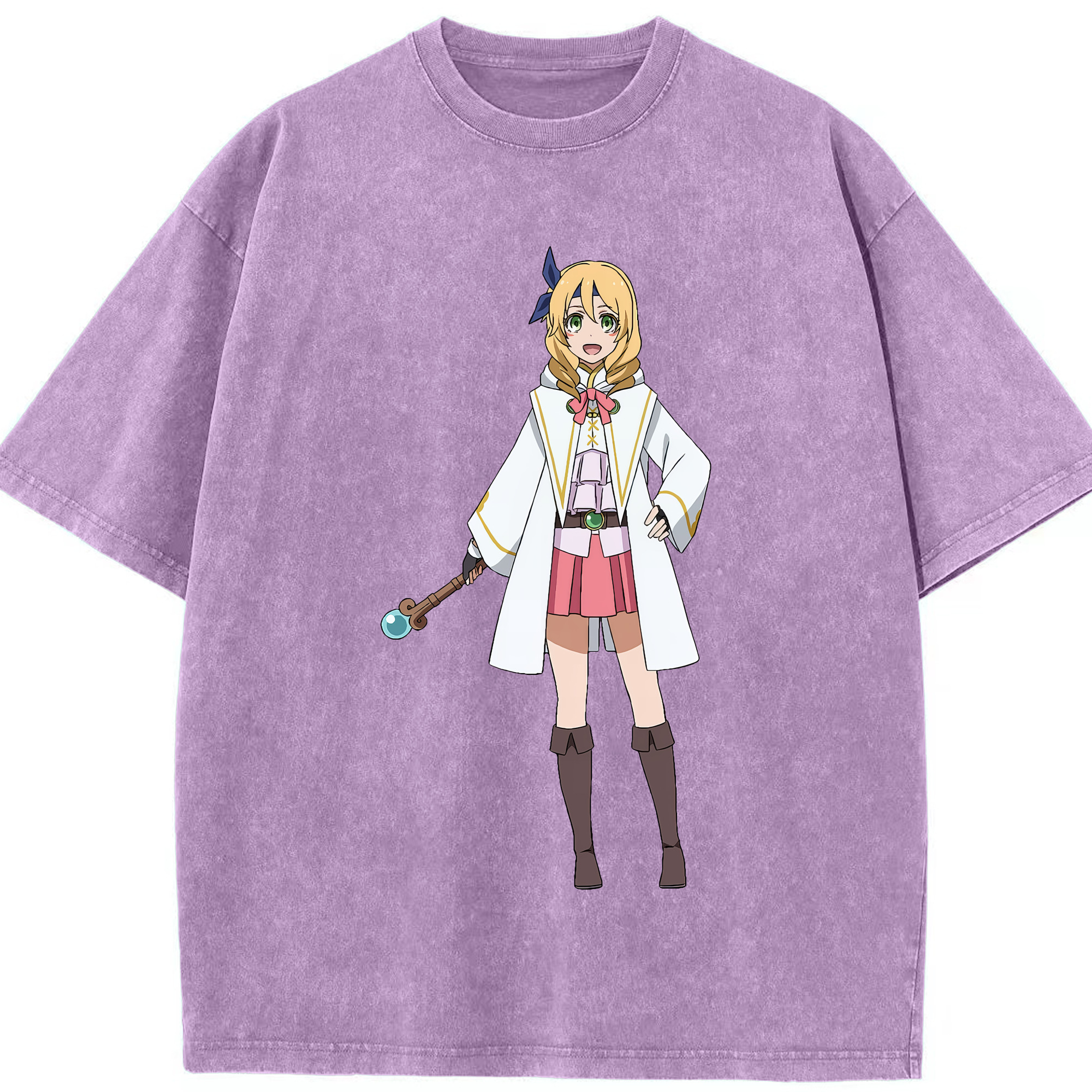 （画像用） 転スラ Regarding Reincarnated to Slime 綿100% ヴィンテージ風 半袖Tシャツ（フロントプリント）