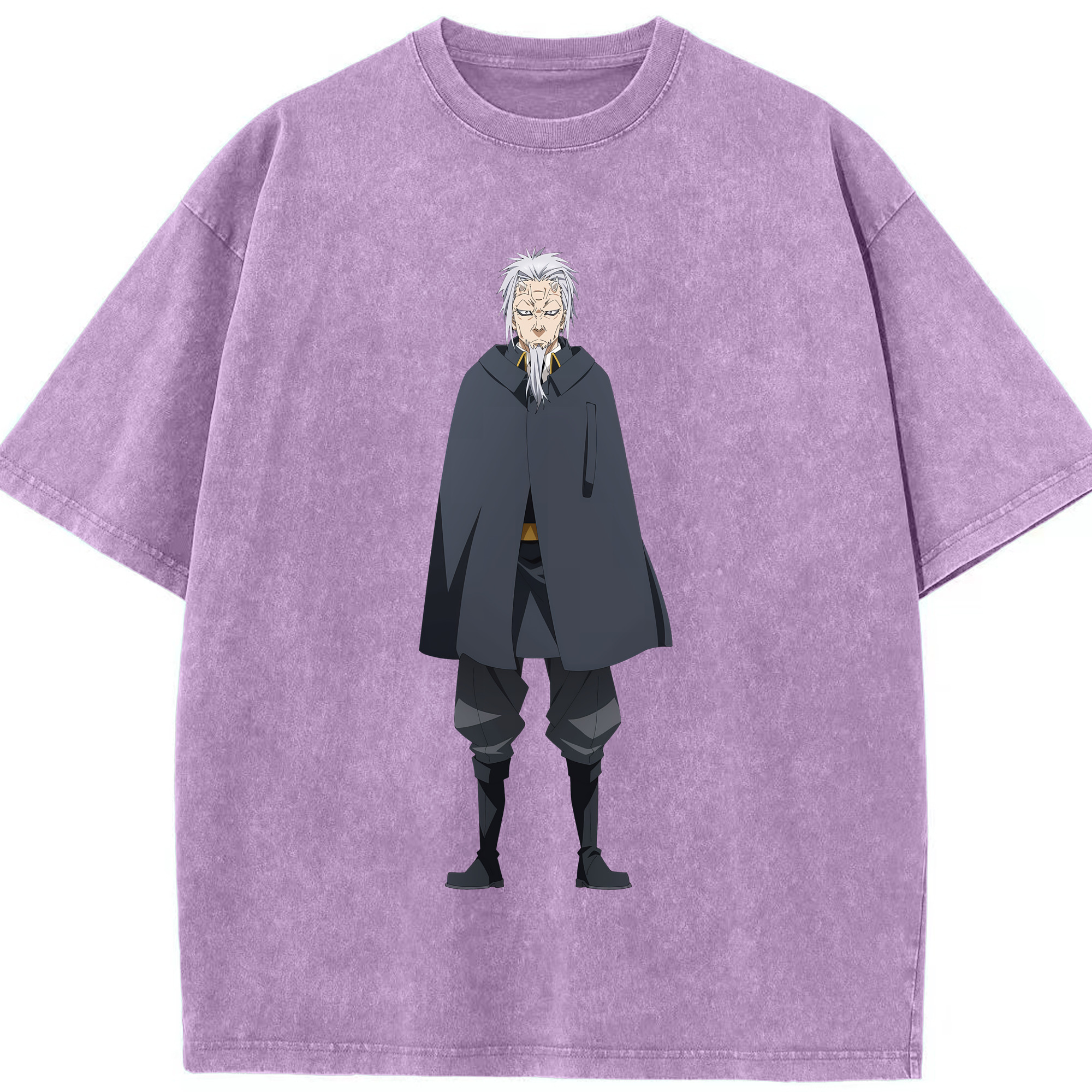 （画像用） 転スラ Regarding Reincarnated to Slime 綿100% ヴィンテージ風 半袖Tシャツ（フロントプリント）