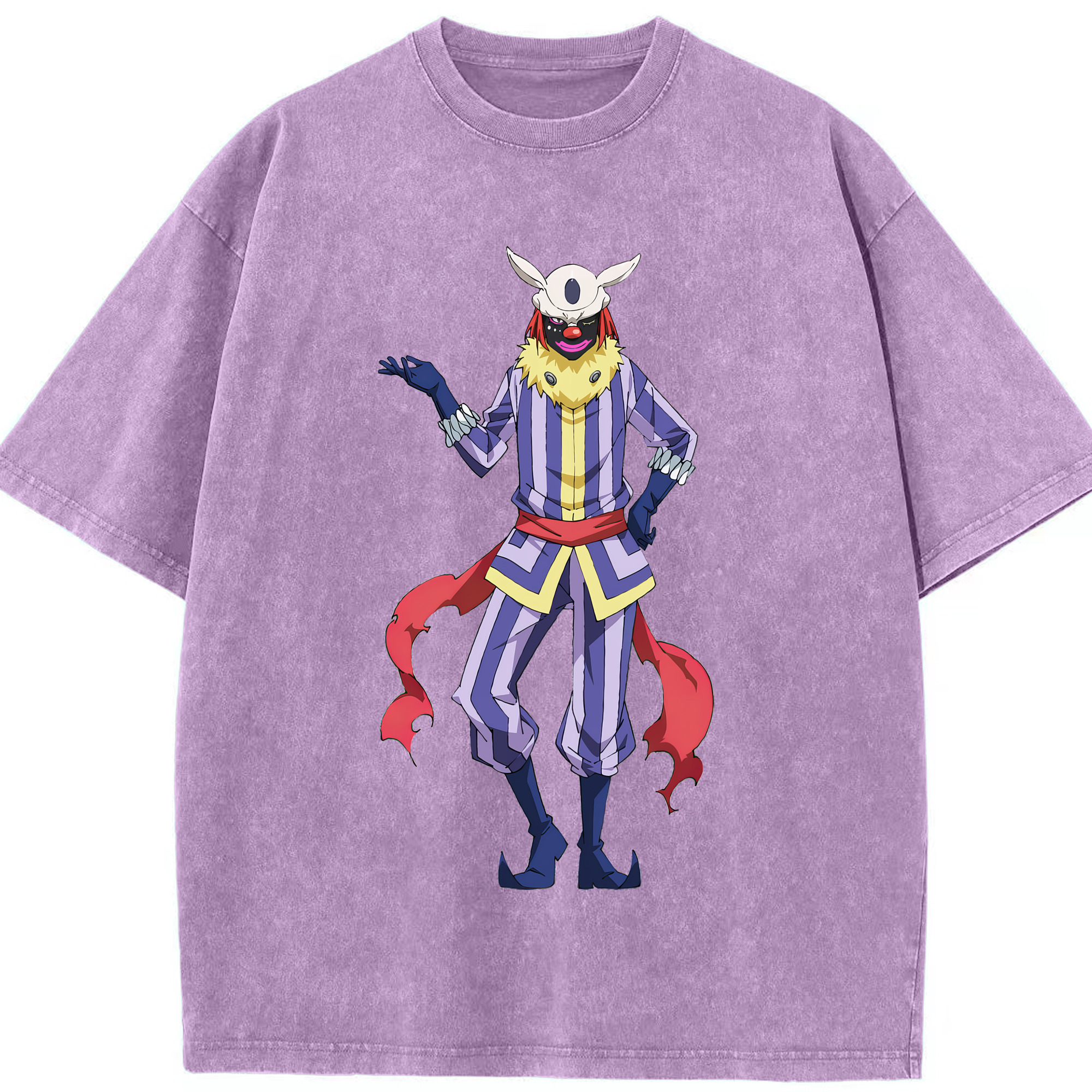 （画像用） 転スラ Regarding Reincarnated to Slime 綿100% ヴィンテージ風 半袖Tシャツ（フロントプリント）