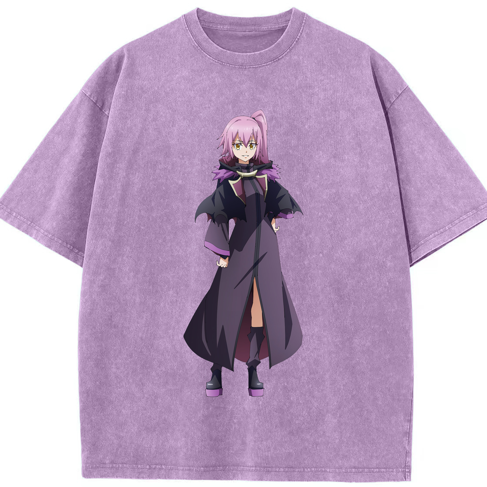 （画像用） 転スラ Regarding Reincarnated to Slime 綿100% ヴィンテージ風 半袖Tシャツ（フロントプリント）