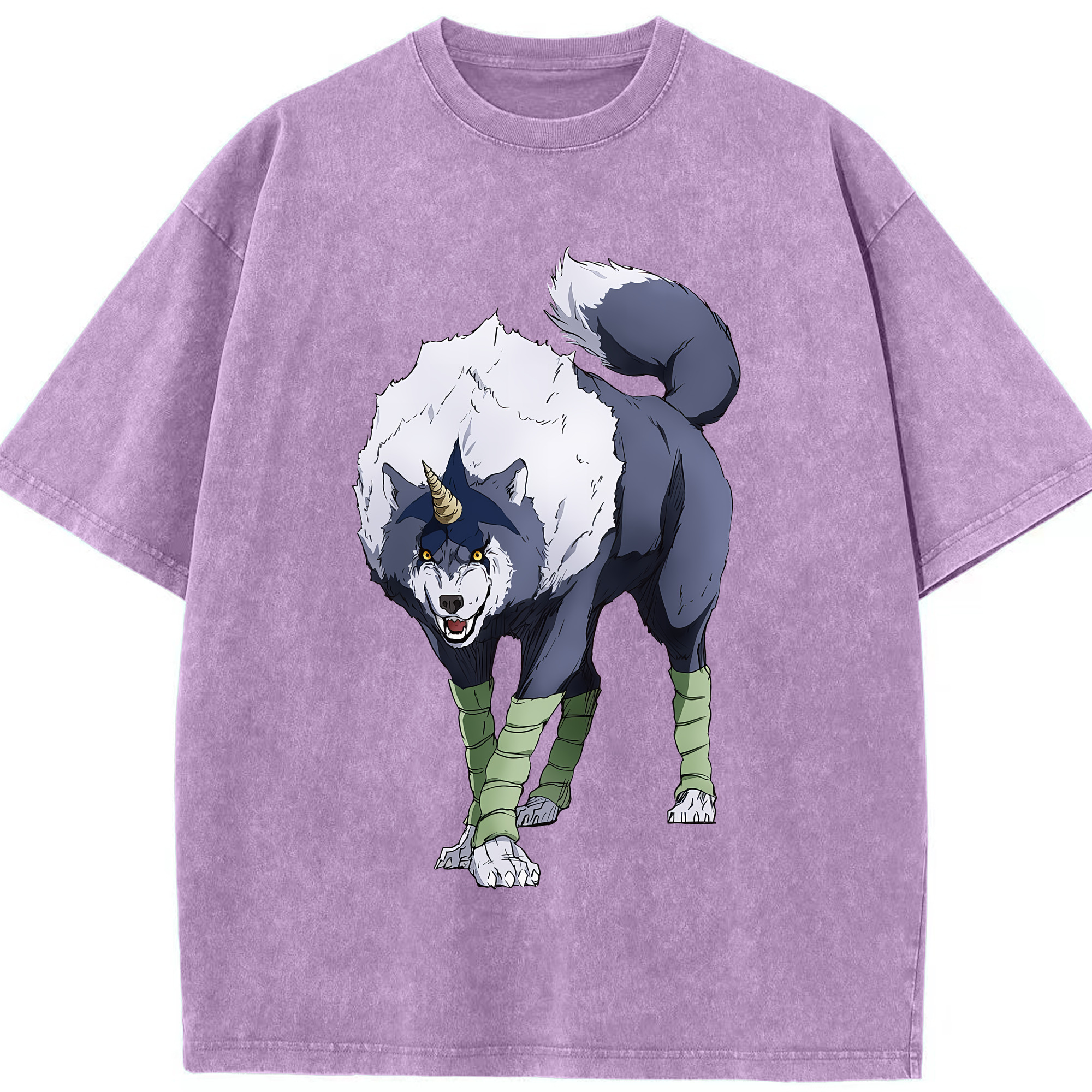 （画像用） 転スラ Regarding Reincarnated to Slime 綿100% ヴィンテージ風 半袖Tシャツ（フロントプリント）