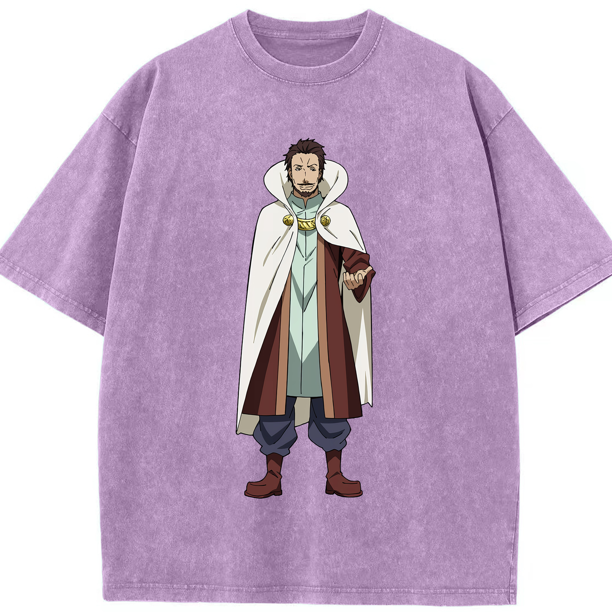 （画像用） 転スラ Regarding Reincarnated to Slime 綿100% ヴィンテージ風 半袖Tシャツ（フロントプリント）