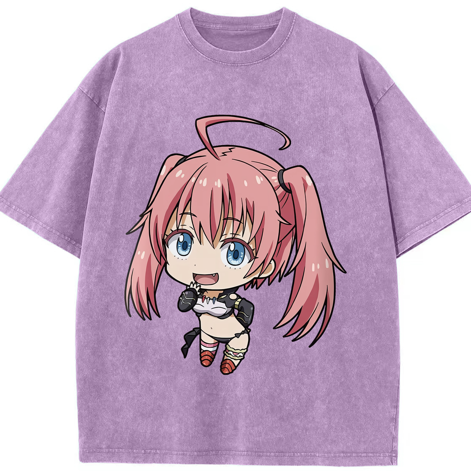 （画像用） 転スラ Regarding Reincarnated to Slime 綿100% ヴィンテージ風 半袖Tシャツ（フロントプリント）