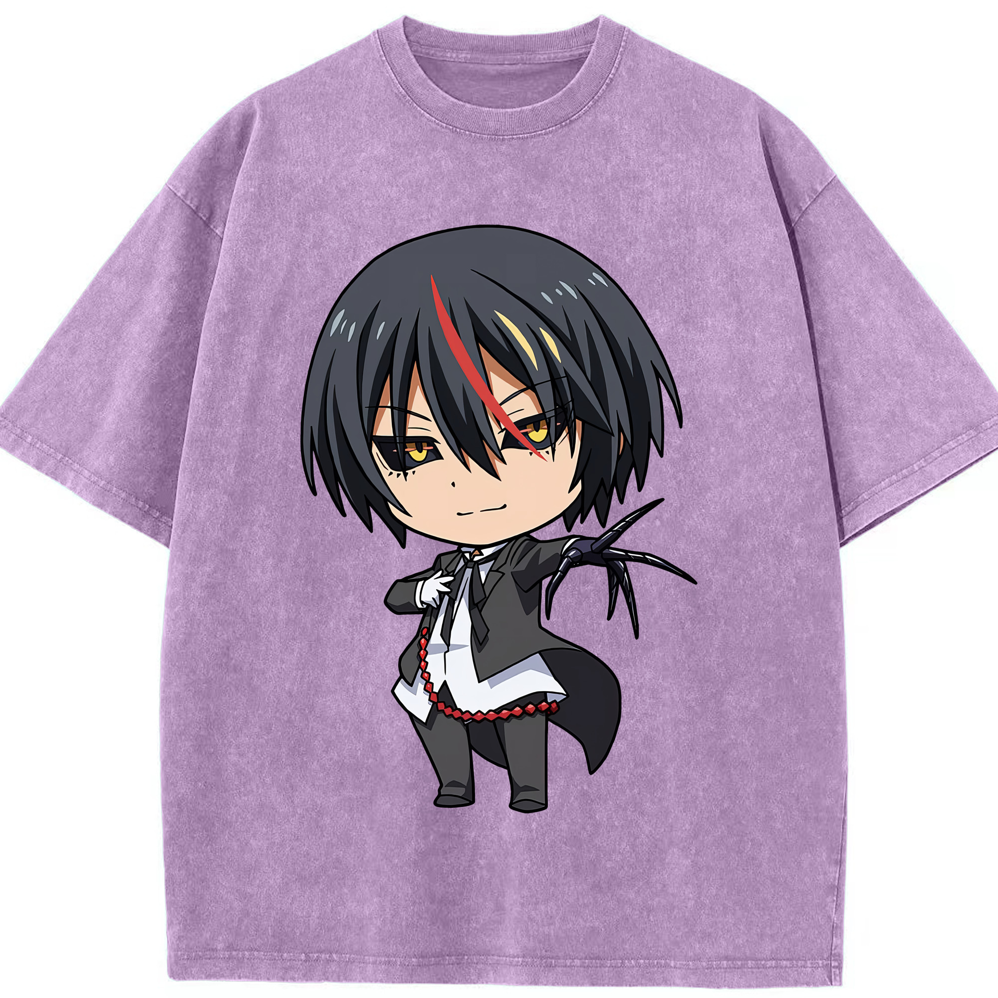 （画像用） 転スラ Regarding Reincarnated to Slime 綿100% ヴィンテージ風 半袖Tシャツ（フロントプリント）