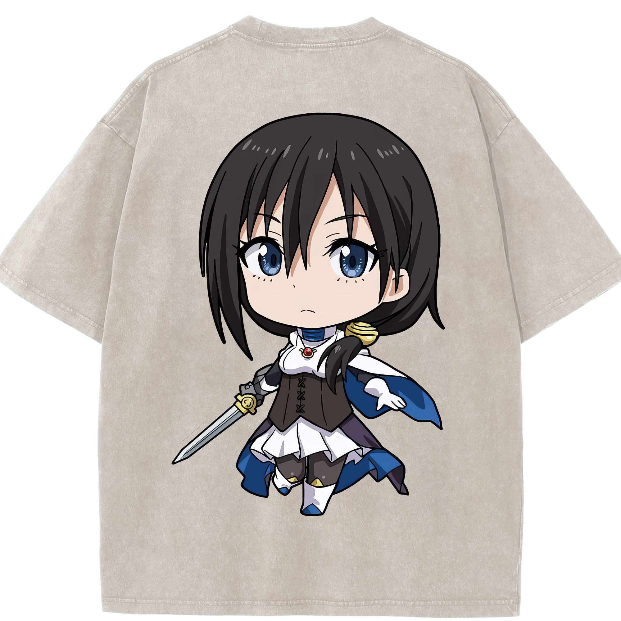 （画像用） 転スラ Regarding Reincarnated to Slime 綿100% ヴィンテージ風 半袖Tシャツ（背面プリント）