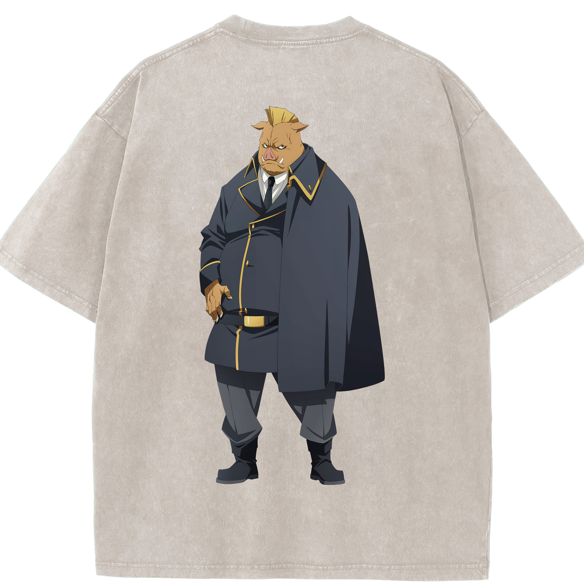 （画像用） 転スラ Regarding Reincarnated to Slime 綿100% ヴィンテージ風 半袖Tシャツ（背面プリント）