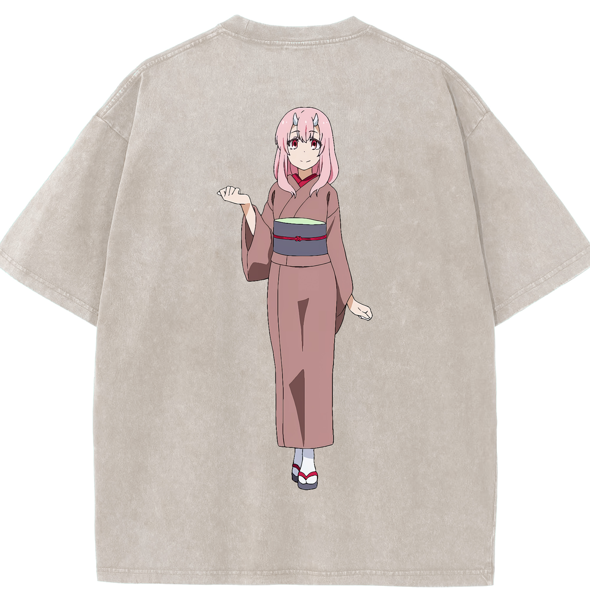 （画像用） 転スラ Regarding Reincarnated to Slime 綿100% ヴィンテージ風 半袖Tシャツ（背面プリント）
