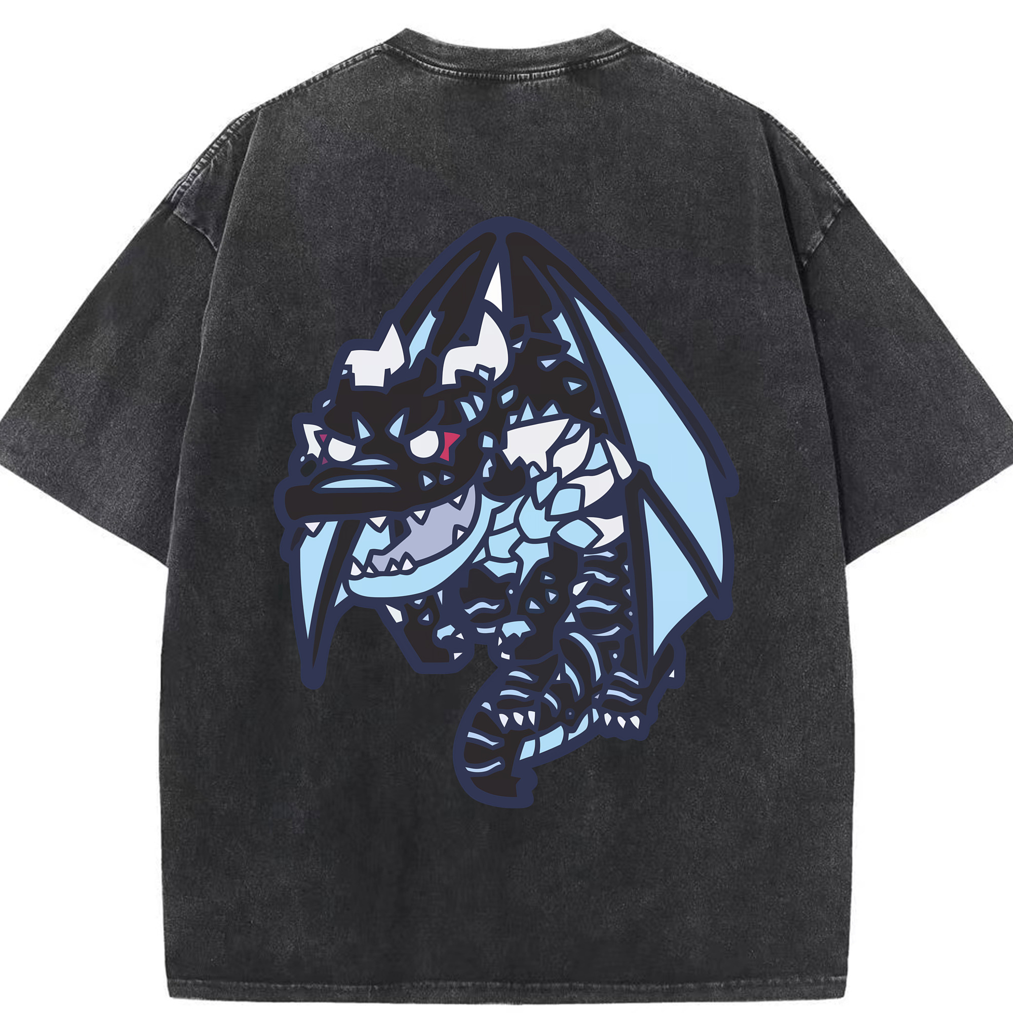 （画像用） 転スラ Regarding Reincarnated to Slime 綿100% ヴィンテージ風 半袖Tシャツ（背面プリント）