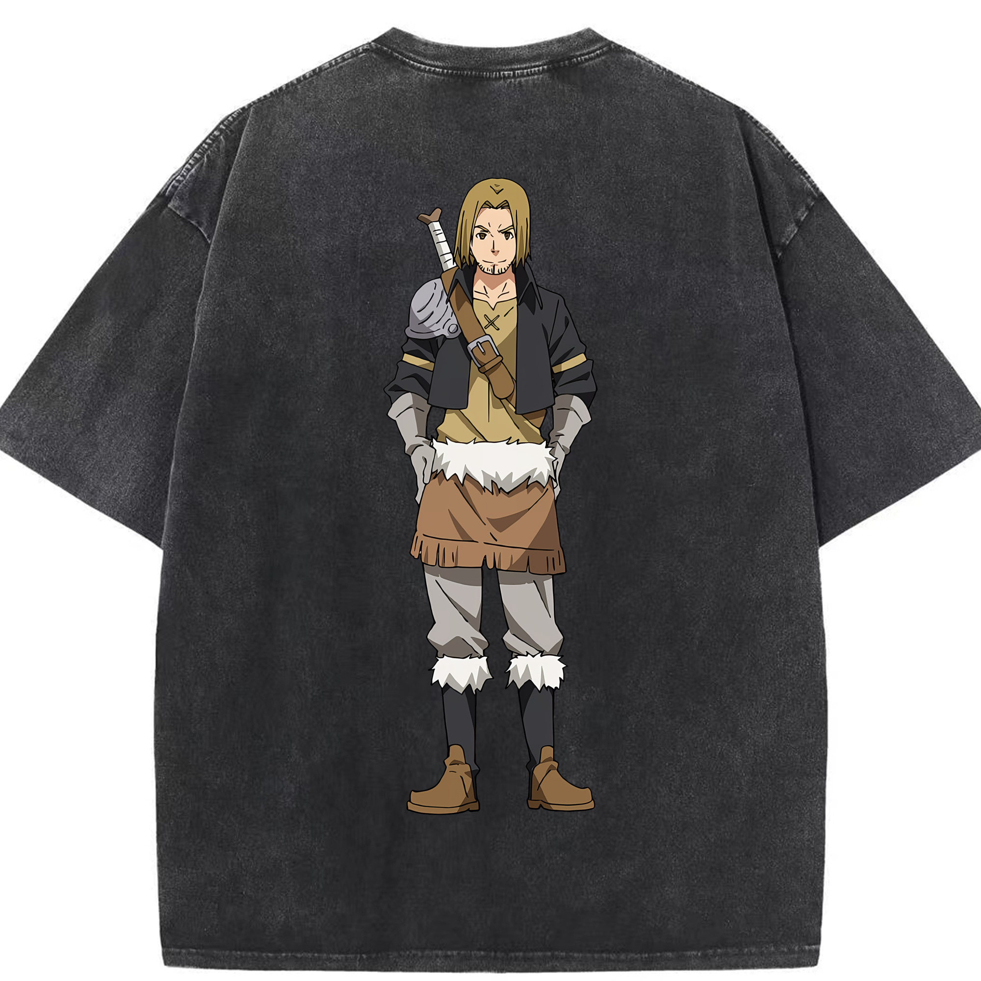 （画像用） 転スラ Regarding Reincarnated to Slime 綿100% ヴィンテージ風 半袖Tシャツ（背面プリント）