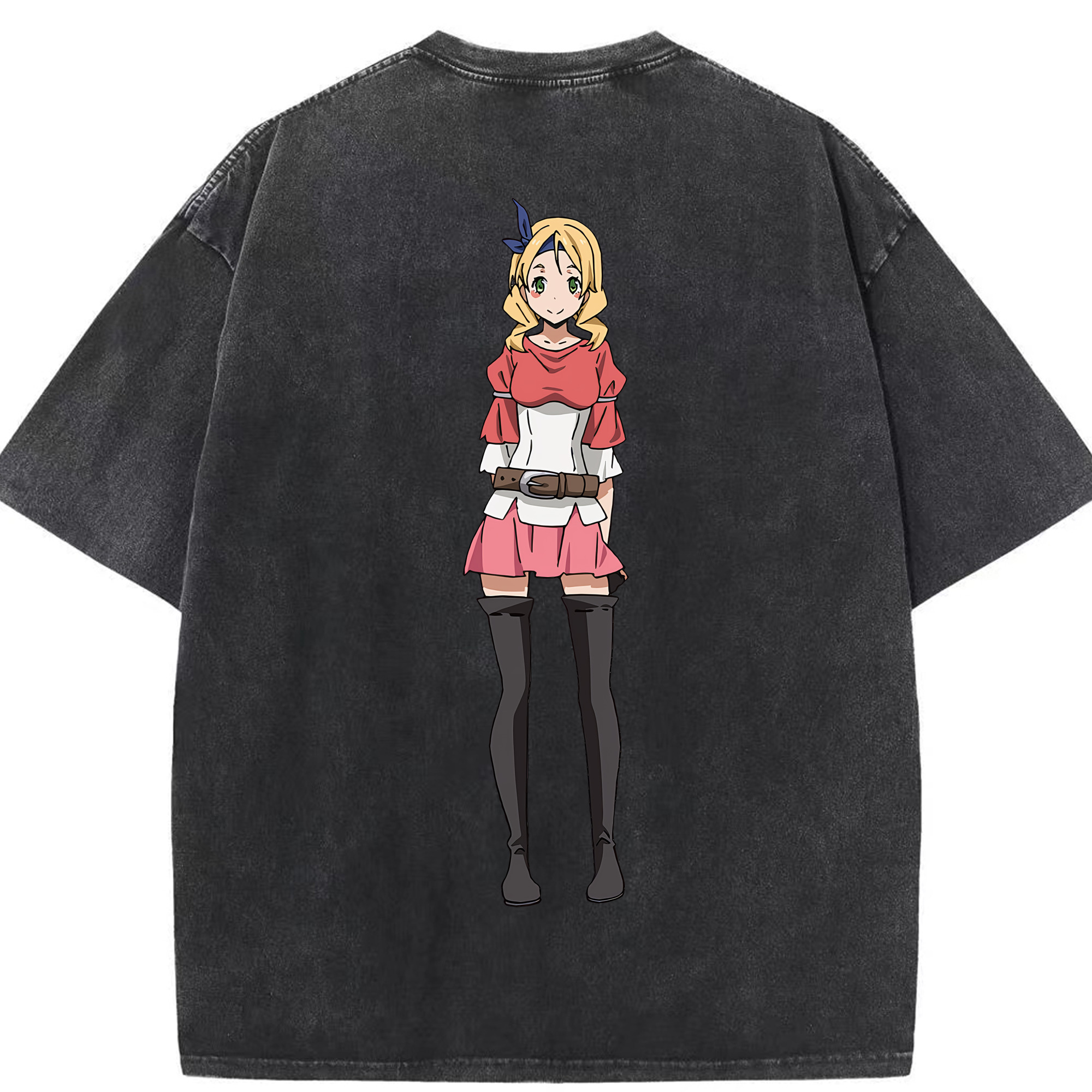 （画像用） 転スラ Regarding Reincarnated to Slime 綿100% ヴィンテージ風 半袖Tシャツ（背面プリント）