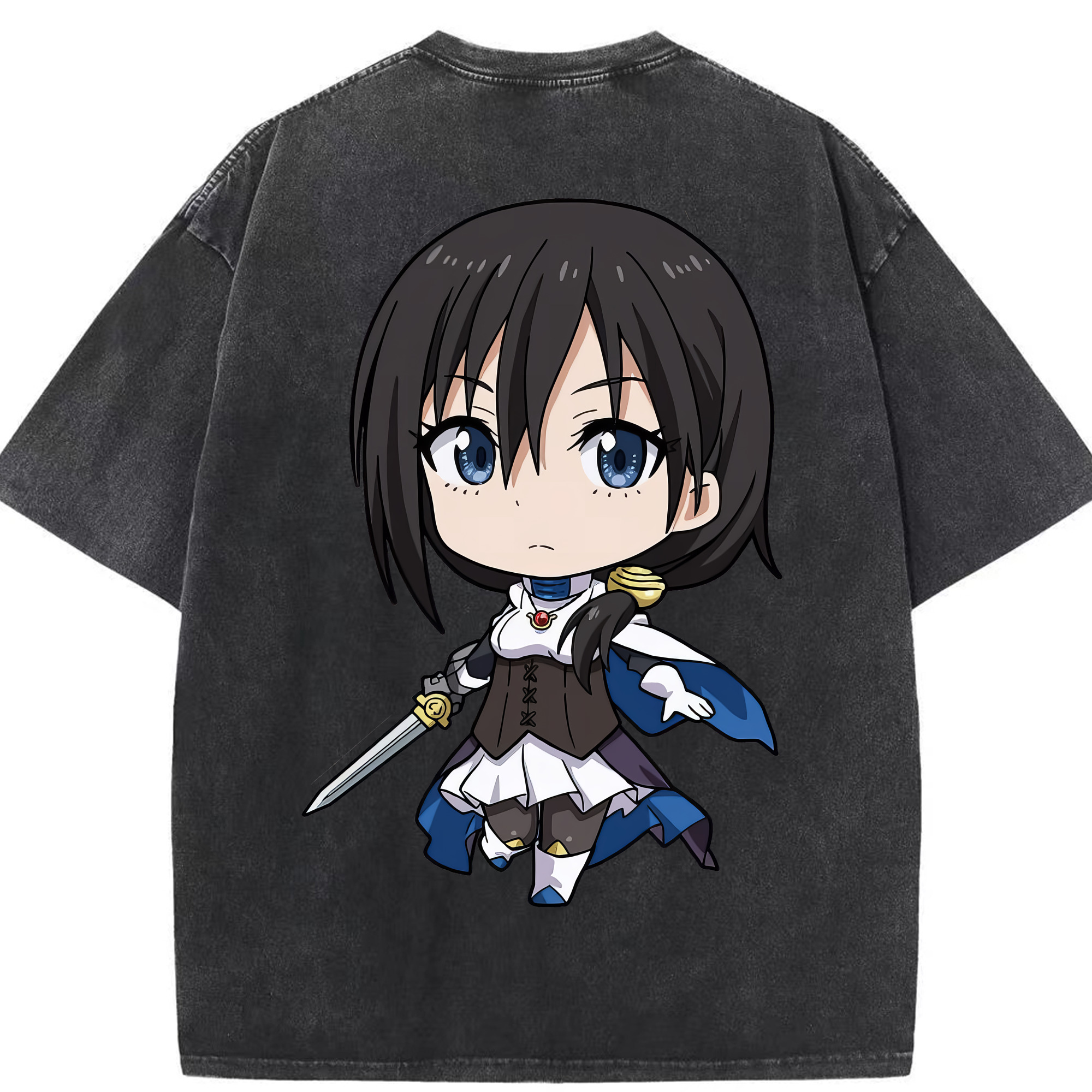 （画像用） 転スラ Regarding Reincarnated to Slime 綿100% ヴィンテージ風 半袖Tシャツ（背面プリント）