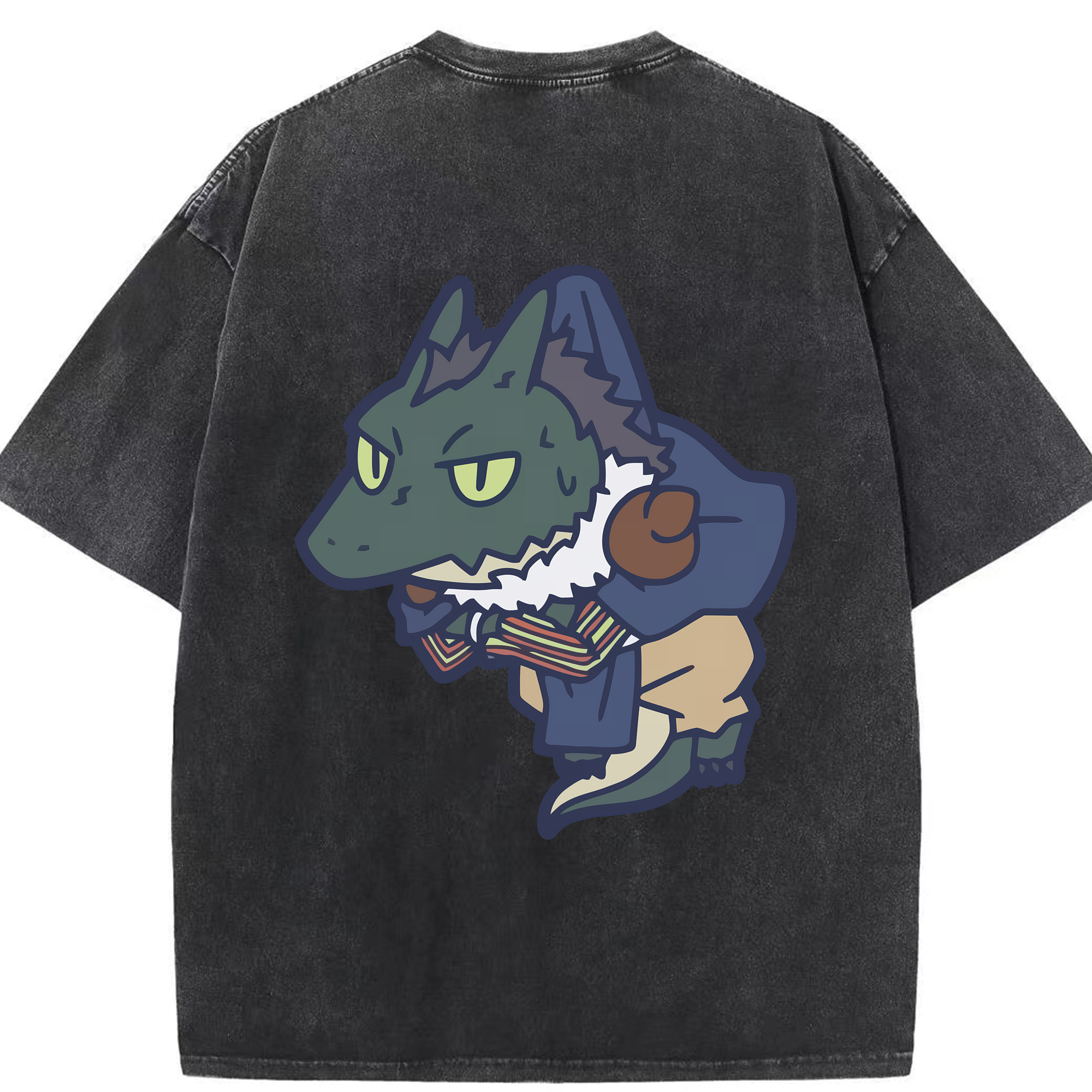 （画像用） 転スラ Regarding Reincarnated to Slime 綿100% ヴィンテージ風 半袖Tシャツ（背面プリント）
