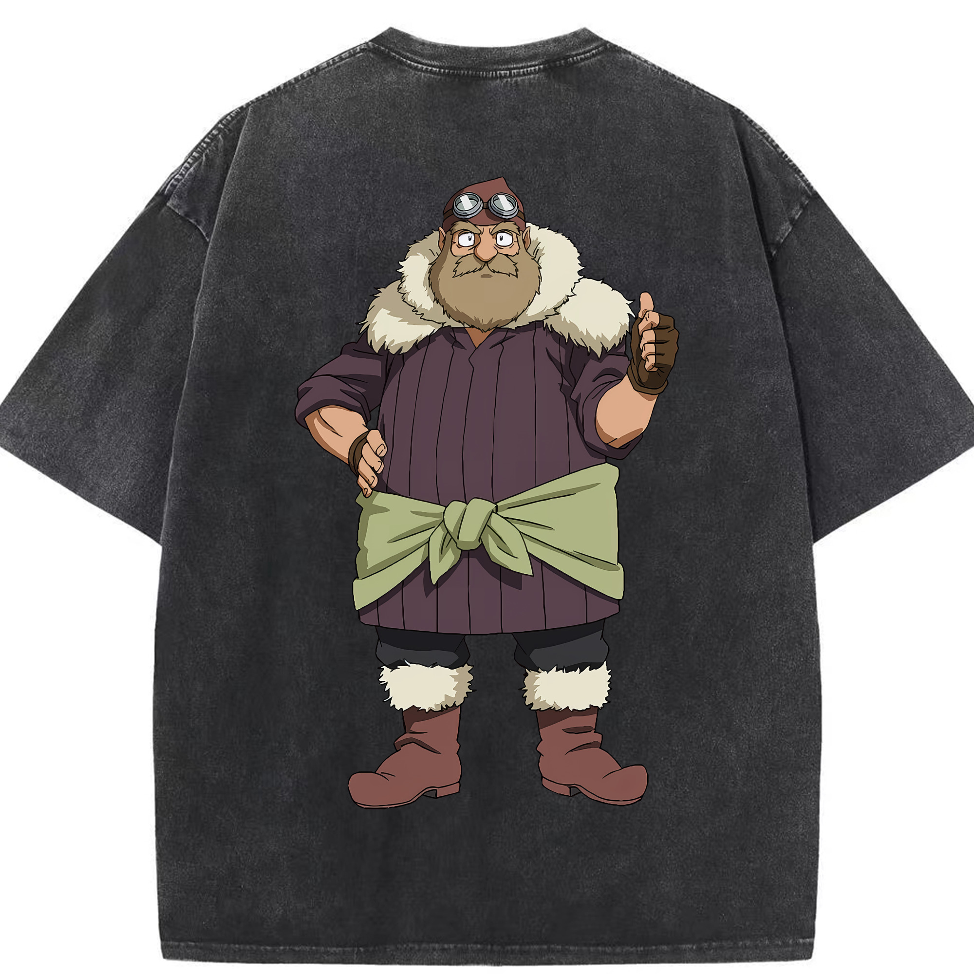 （画像用） 転スラ Regarding Reincarnated to Slime 綿100% ヴィンテージ風 半袖Tシャツ（背面プリント）