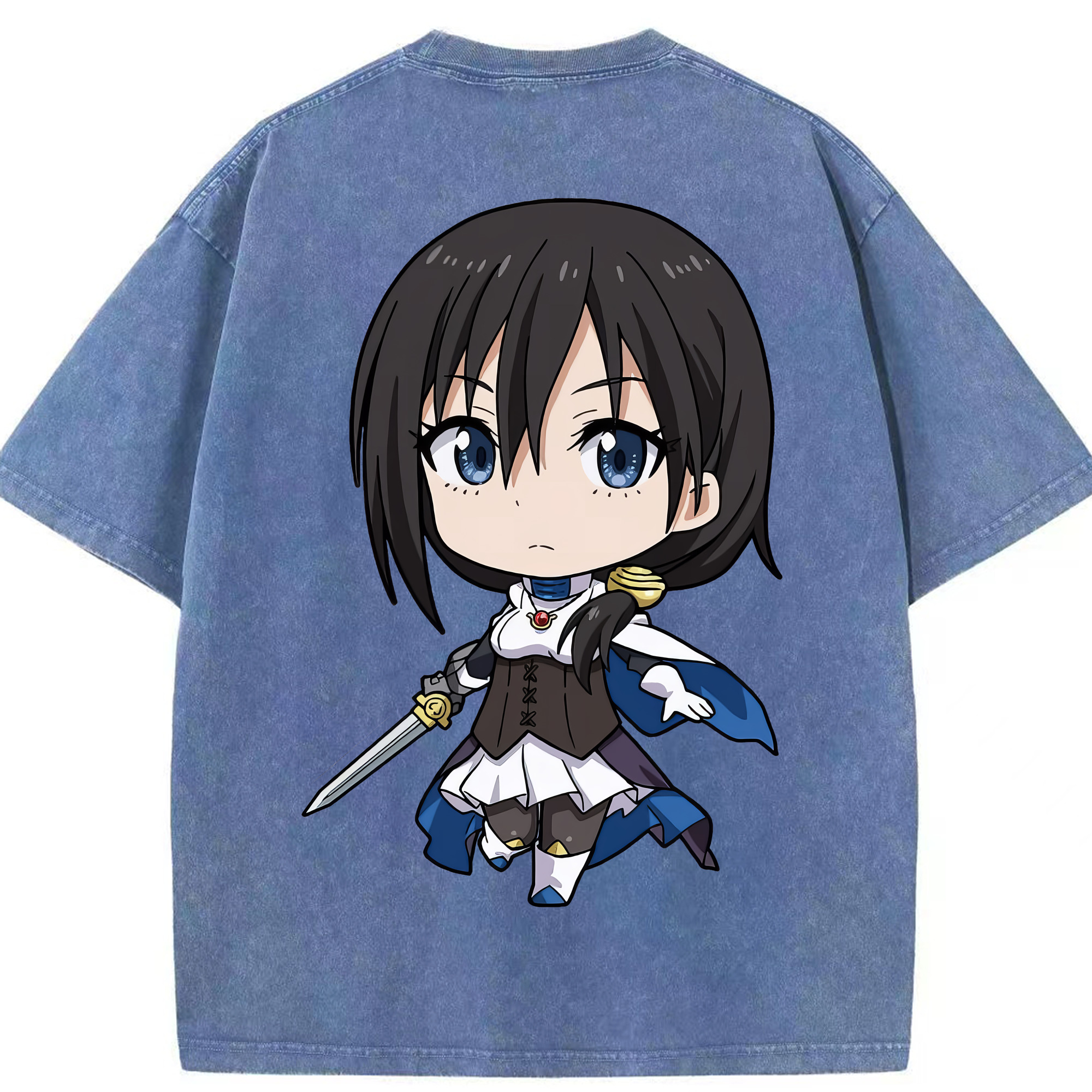 （画像用） 転スラ Regarding Reincarnated to Slime 綿100% ヴィンテージ風 半袖Tシャツ（背面プリント）