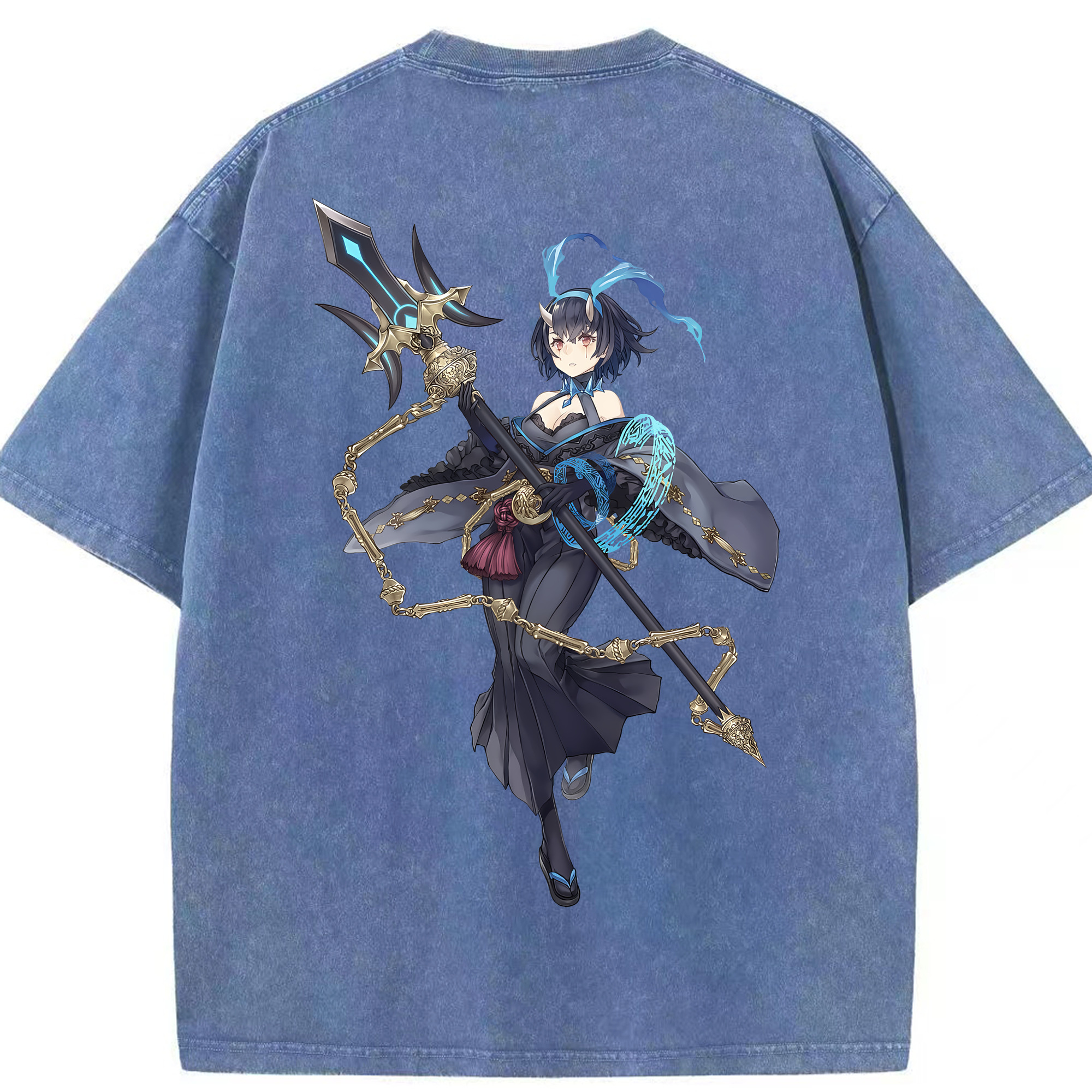 （画像用） 転スラ Regarding Reincarnated to Slime 綿100% ヴィンテージ風 半袖Tシャツ（背面プリント）