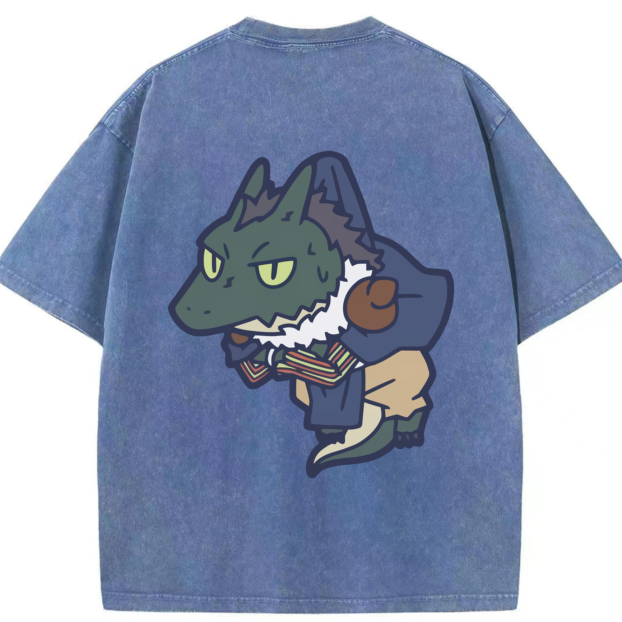 （画像用） 転スラ Regarding Reincarnated to Slime 綿100% ヴィンテージ風 半袖Tシャツ（背面プリント）