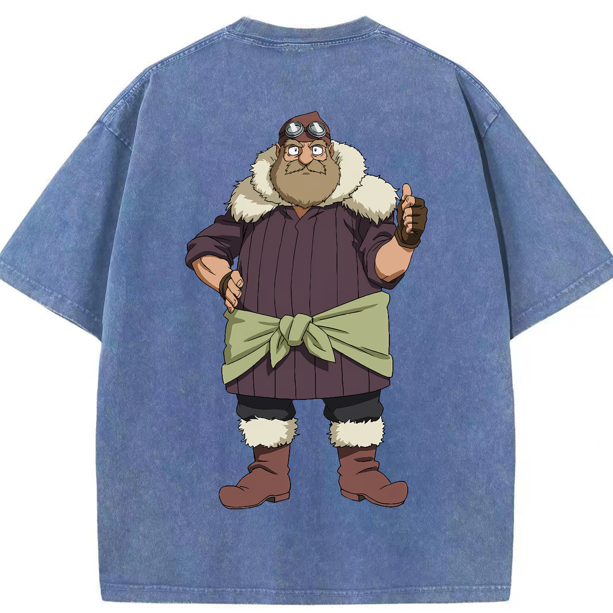 （画像用） 転スラ Regarding Reincarnated to Slime 綿100% ヴィンテージ風 半袖Tシャツ（背面プリント）