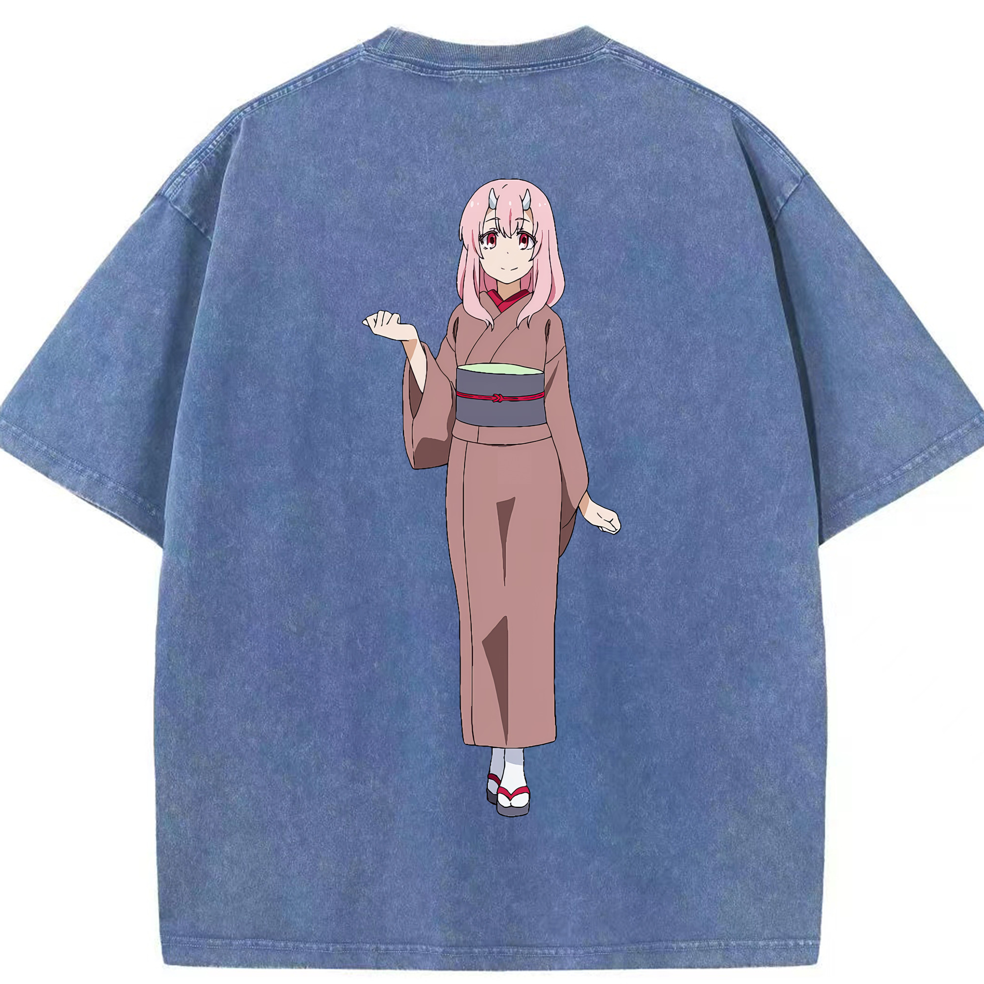（画像用） 転スラ Regarding Reincarnated to Slime 綿100% ヴィンテージ風 半袖Tシャツ（背面プリント）