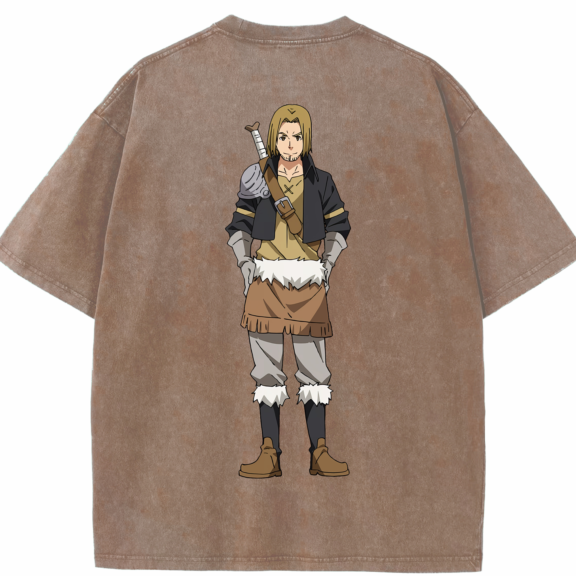 （画像用） 転スラ Regarding Reincarnated to Slime 綿100% ヴィンテージ風 半袖Tシャツ（背面プリント）