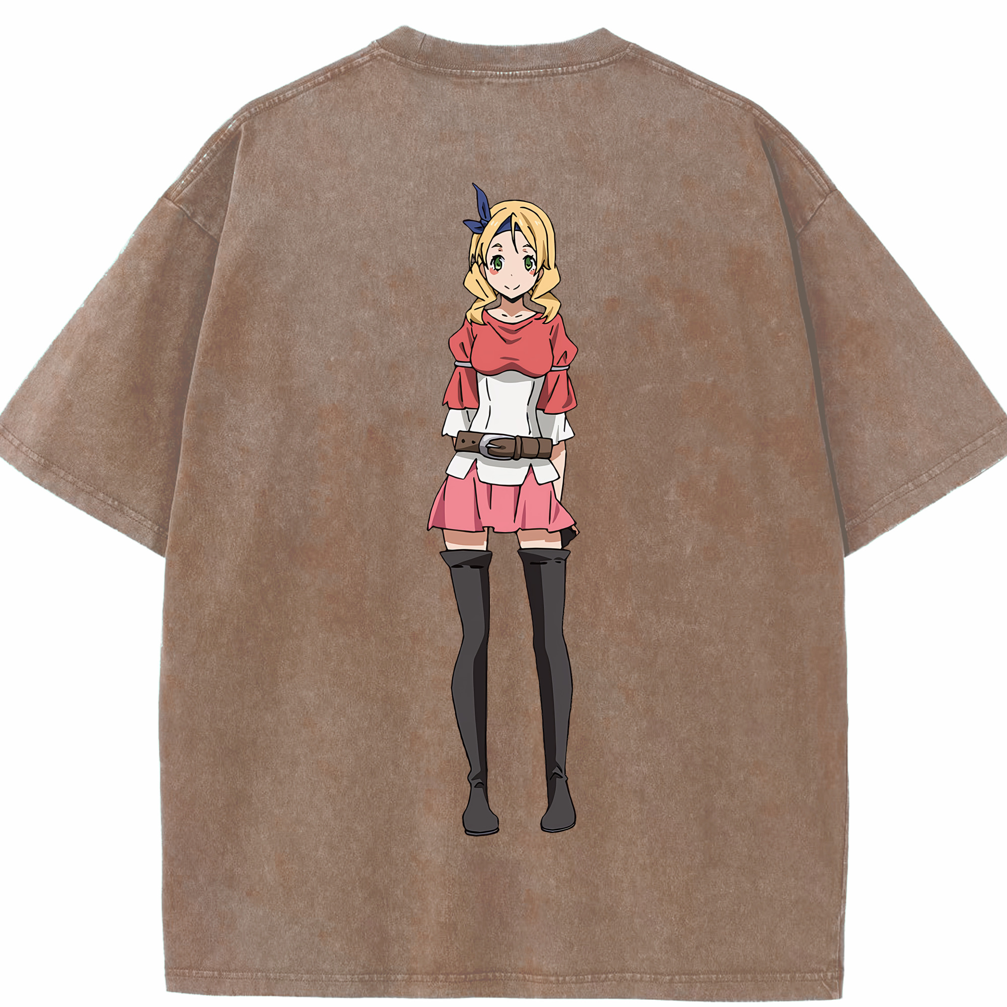 （画像用） 転スラ Regarding Reincarnated to Slime 綿100% ヴィンテージ風 半袖Tシャツ（背面プリント）
