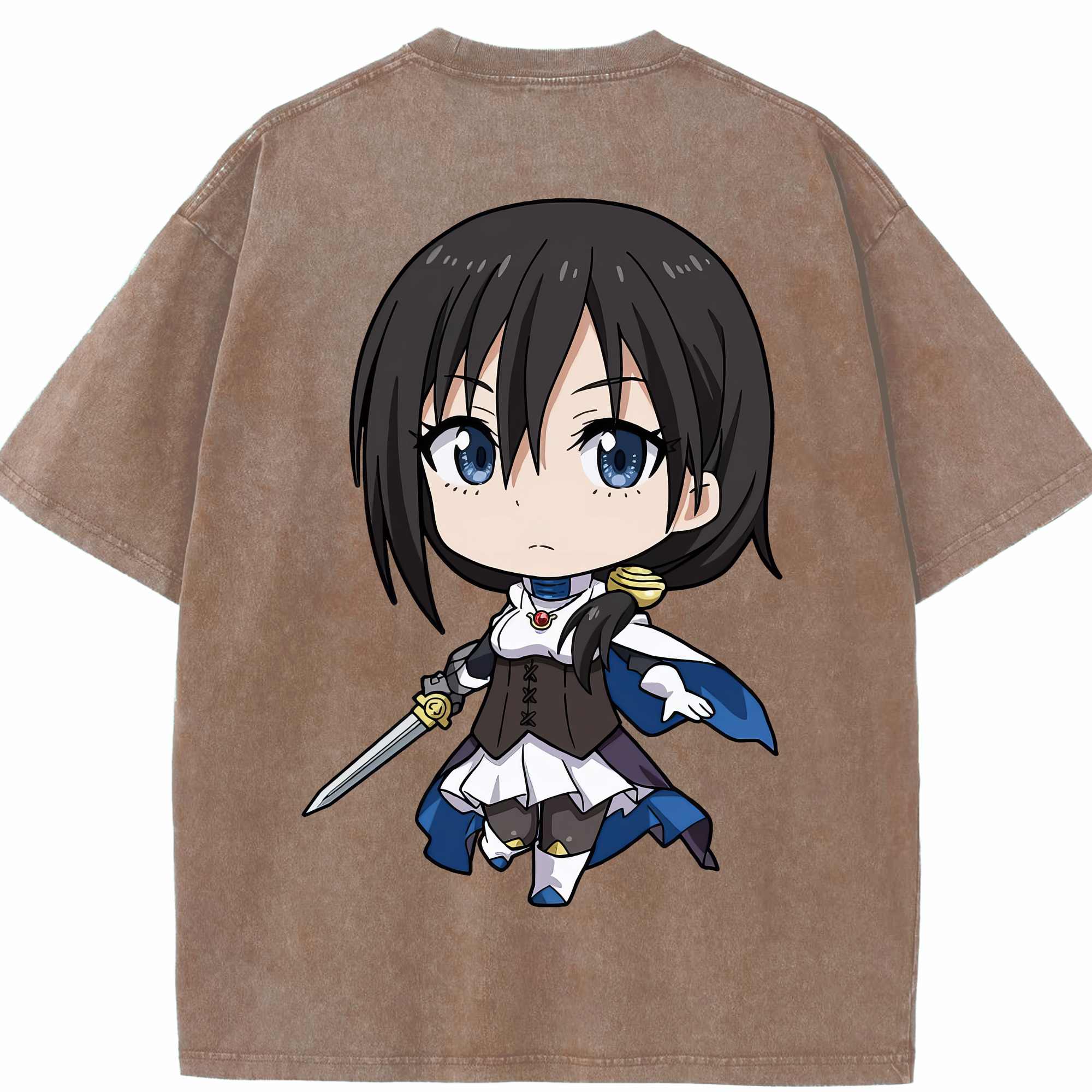 （画像用） 転スラ Regarding Reincarnated to Slime 綿100% ヴィンテージ風 半袖Tシャツ（背面プリント）