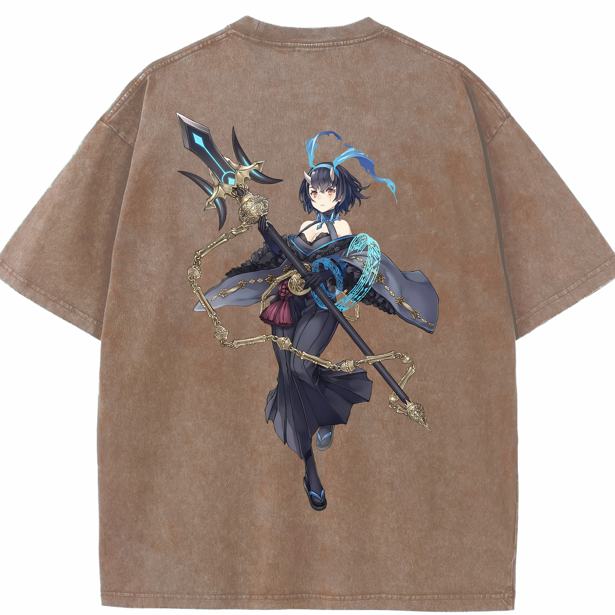 （画像用） 転スラ Regarding Reincarnated to Slime 綿100% ヴィンテージ風 半袖Tシャツ（背面プリント）