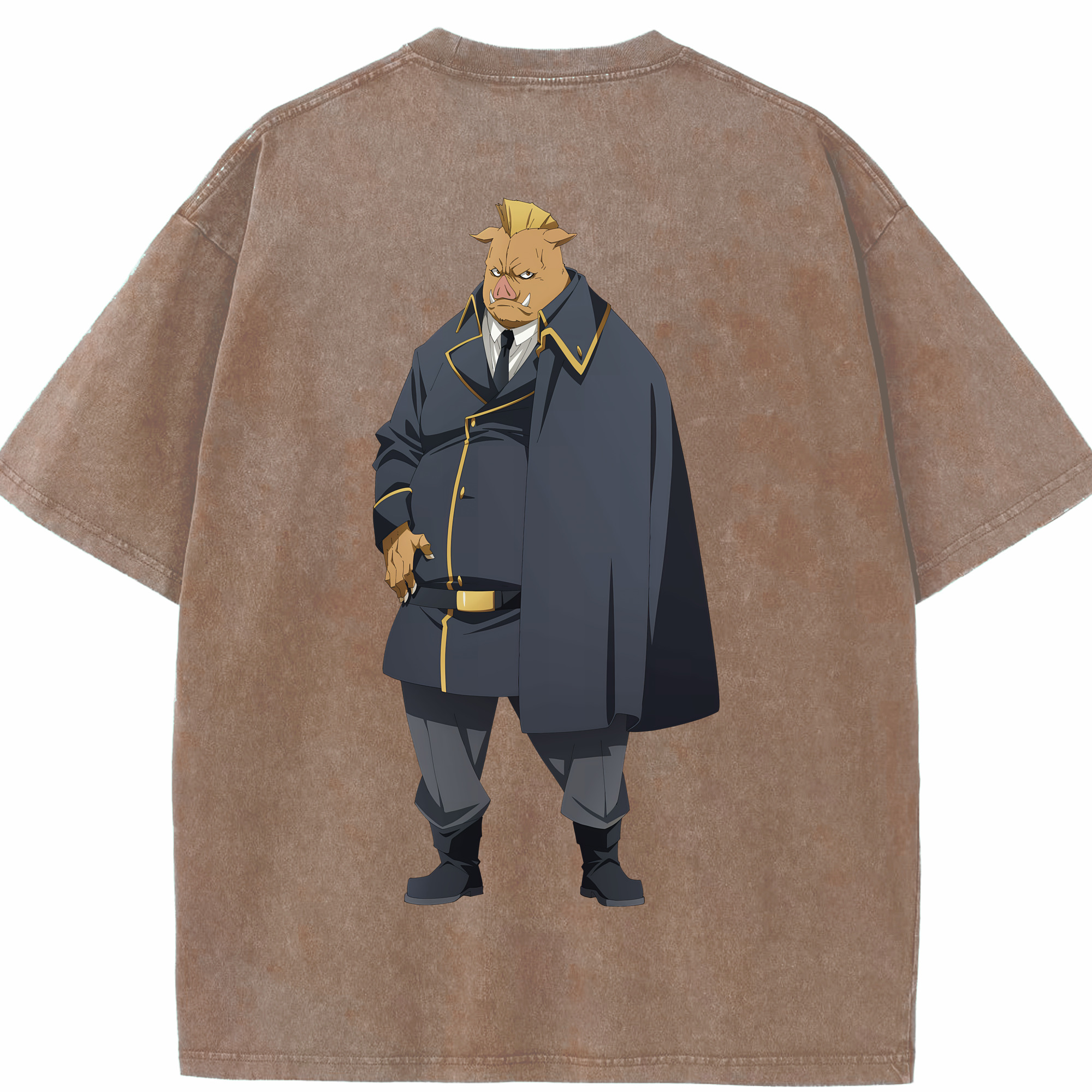 （画像用） 転スラ Regarding Reincarnated to Slime 綿100% ヴィンテージ風 半袖Tシャツ（背面プリント）